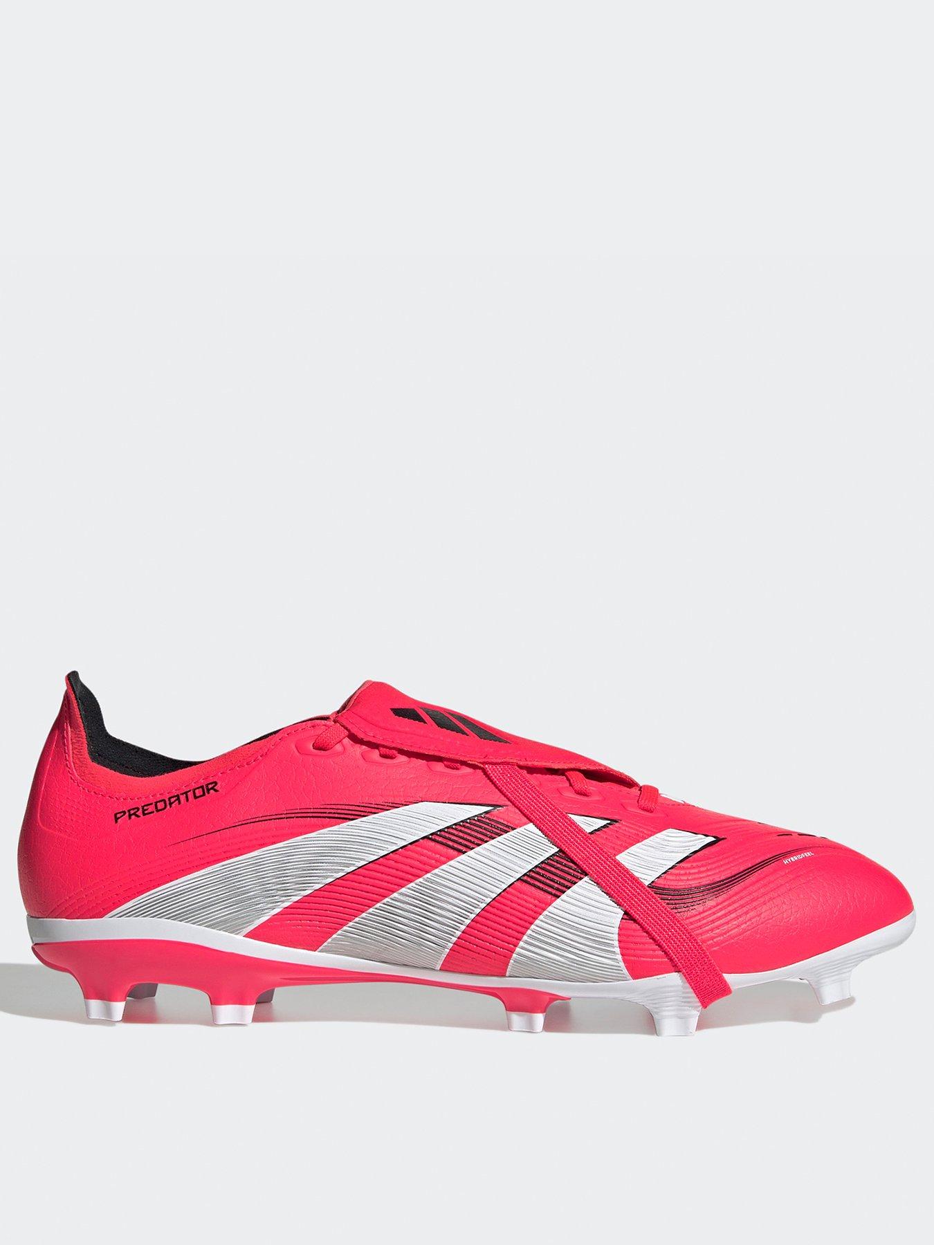 adidas Mens Predator League Fold-Over Tongue Firm Ground Football Boot, Red, Size 10, Men