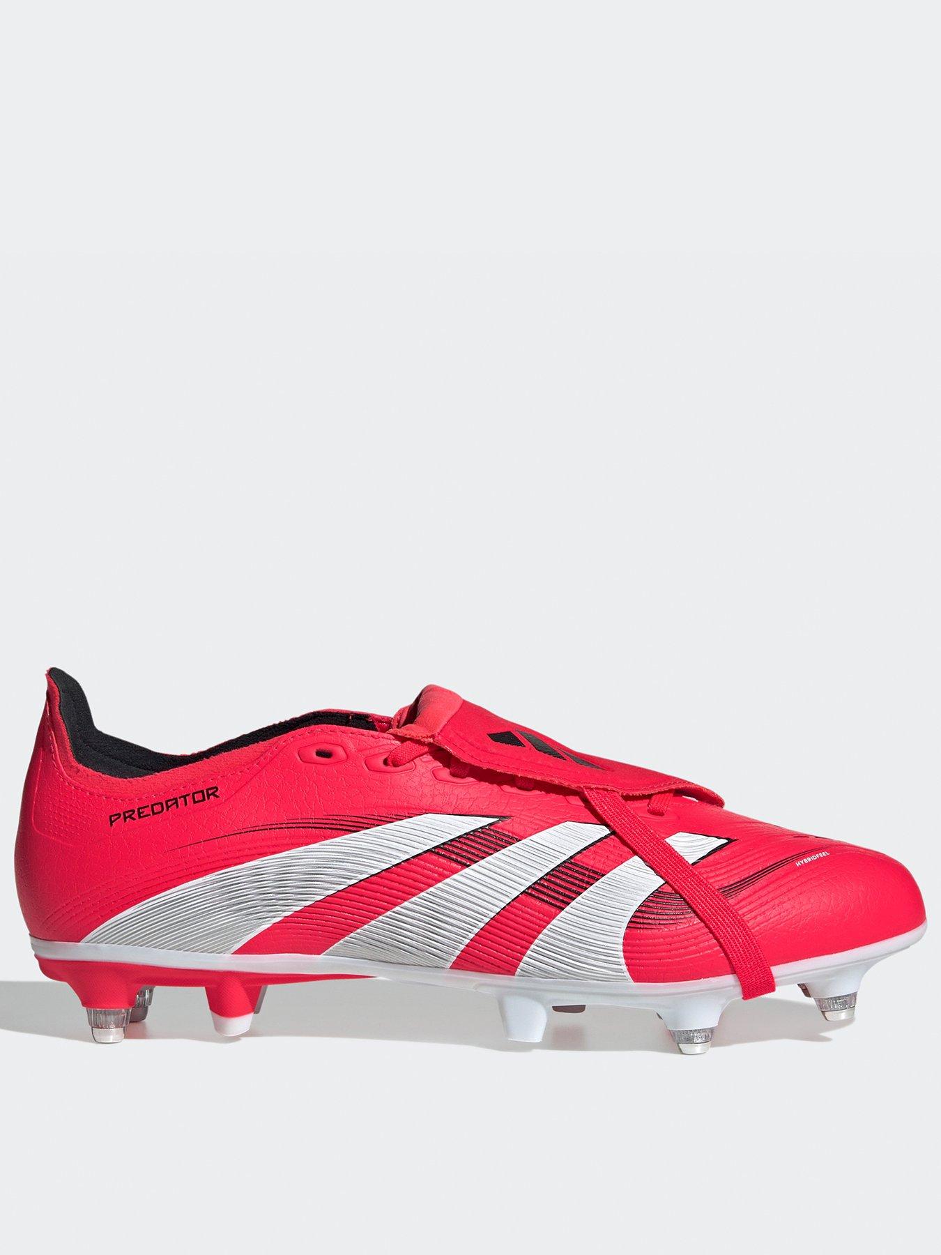 undefined Mens Predator League Fold-Over Tongue Soft Ground Football Boot - Red
