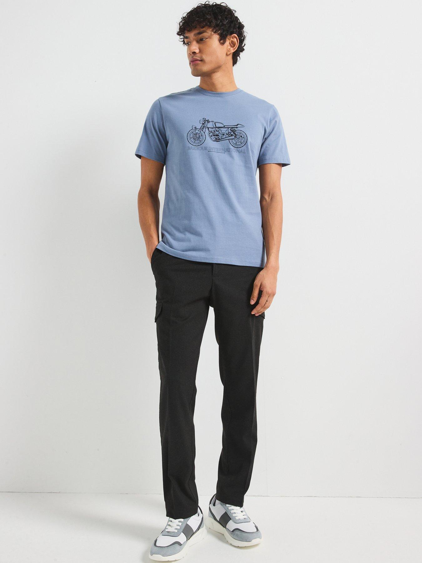 Image 3 of 6 of Barbour International Venture Graphic T-Shirt- Blue