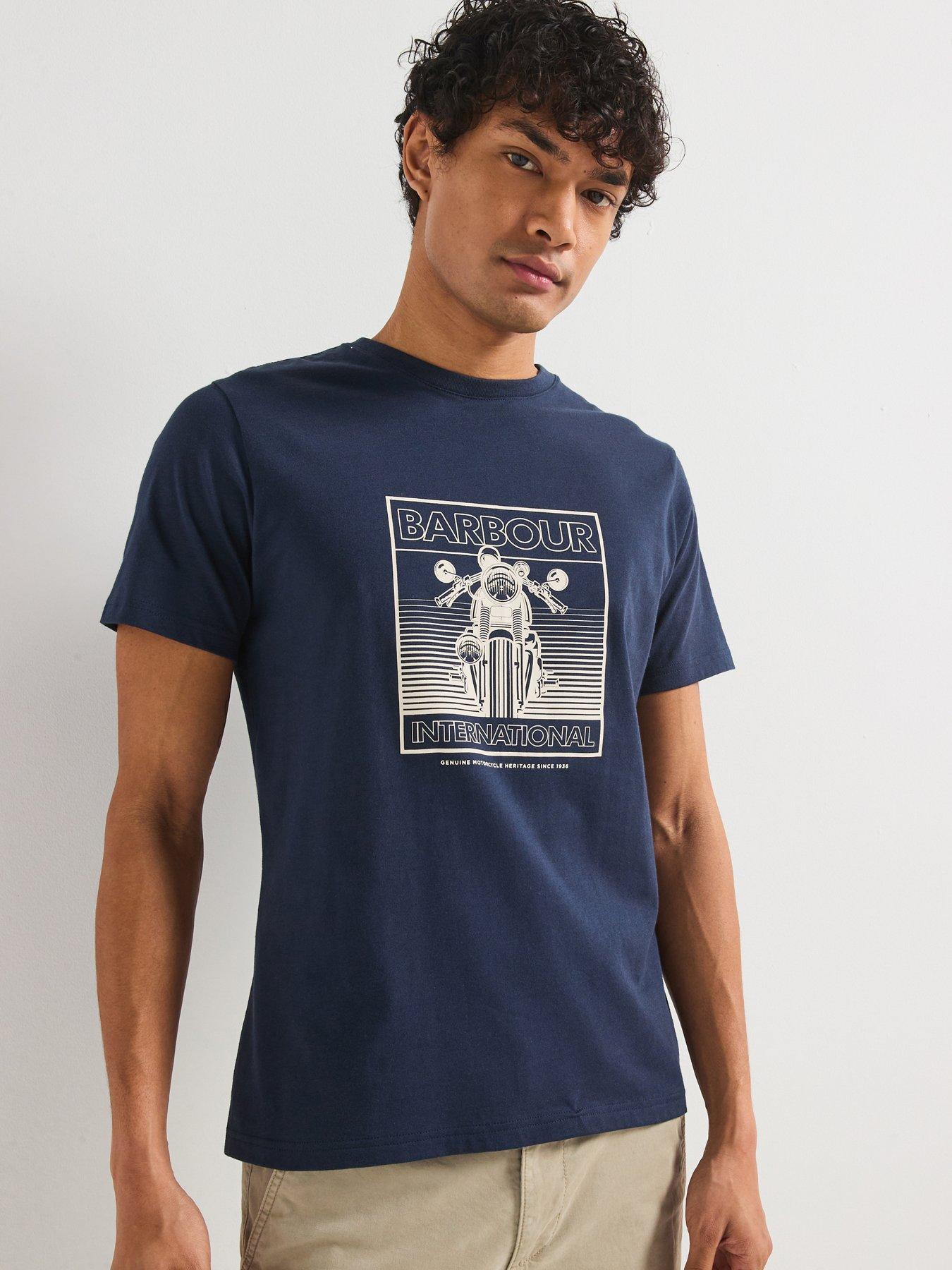 undefined Track Graphic T-Shirt - Navy