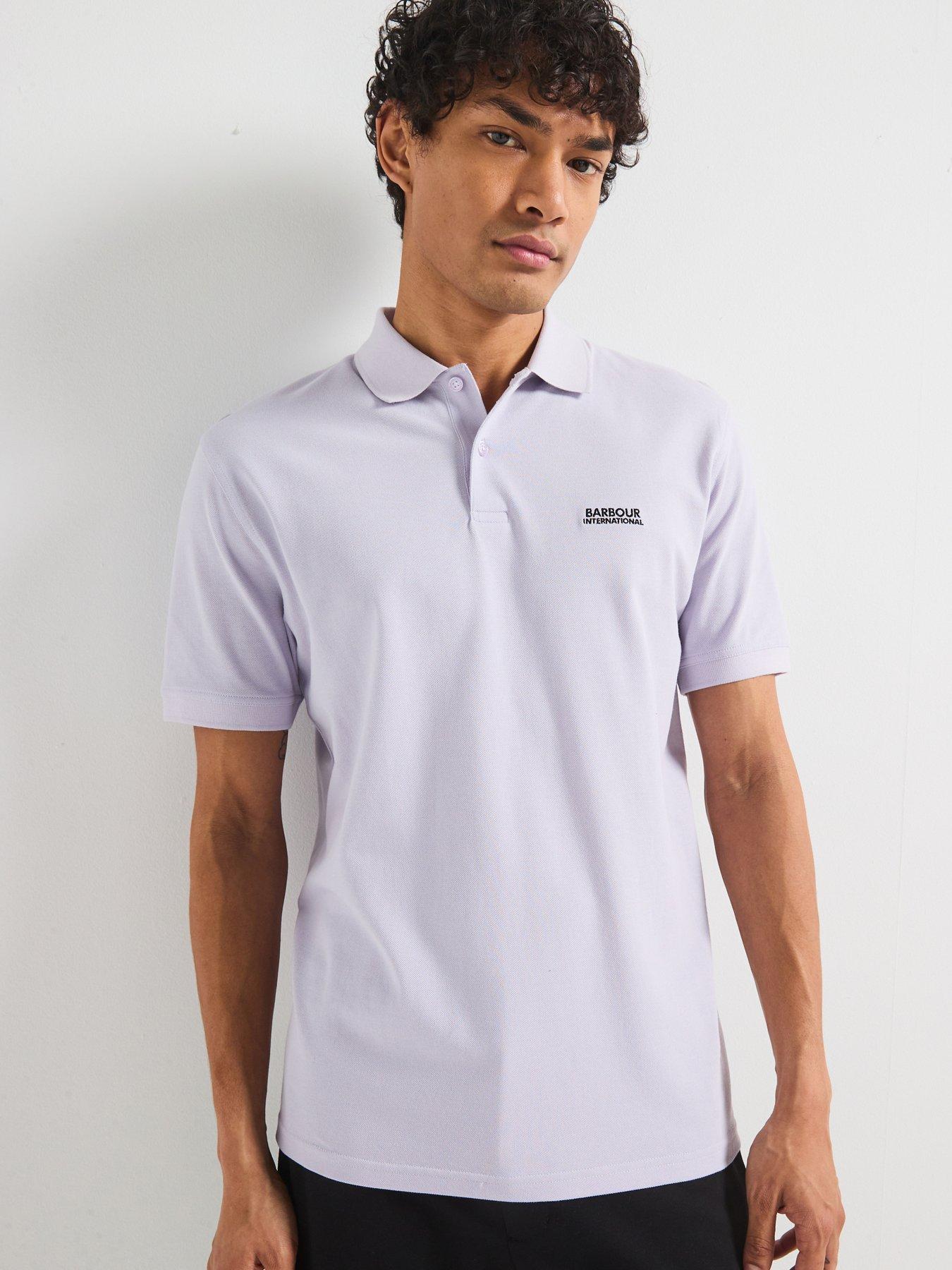 undefined Lightweight Pique Essential Polo Shirt - Light Purple