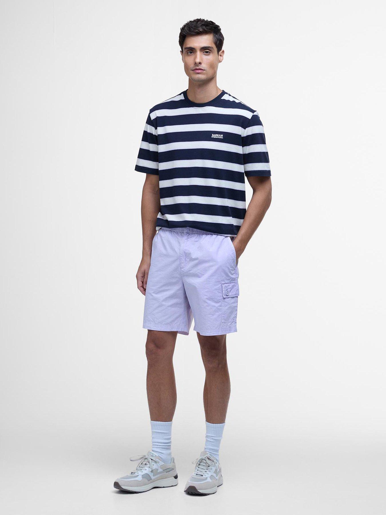 undefined Kenneth Garment Dye Shorts - Light Purple