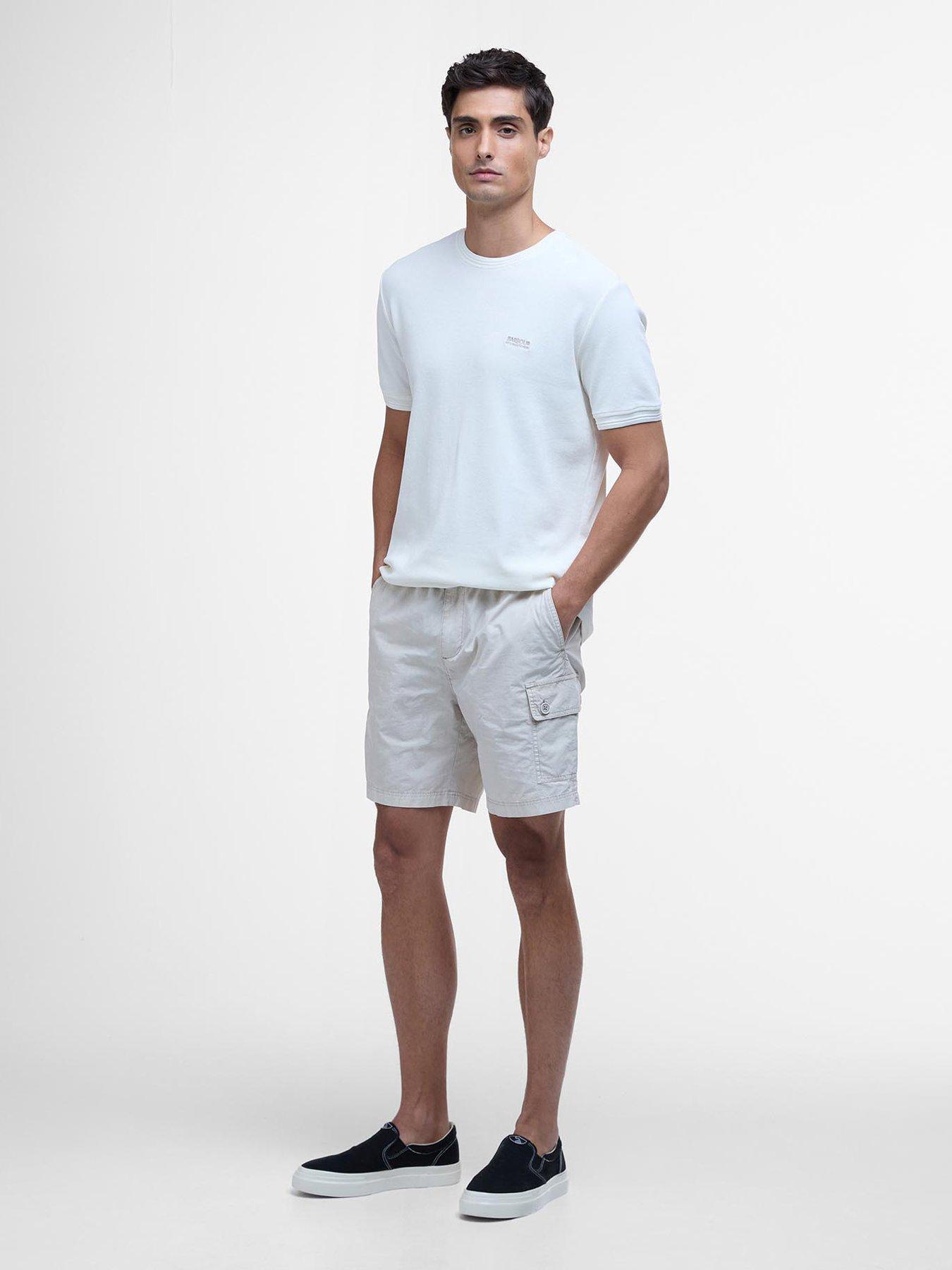 undefined Kenneth Garment Dye Shorts - Cream