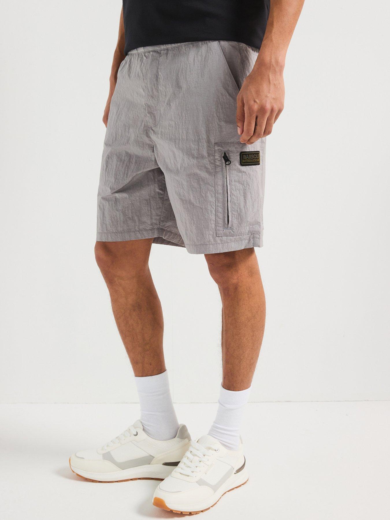 undefined Inline Casual Shorts - Light Grey
