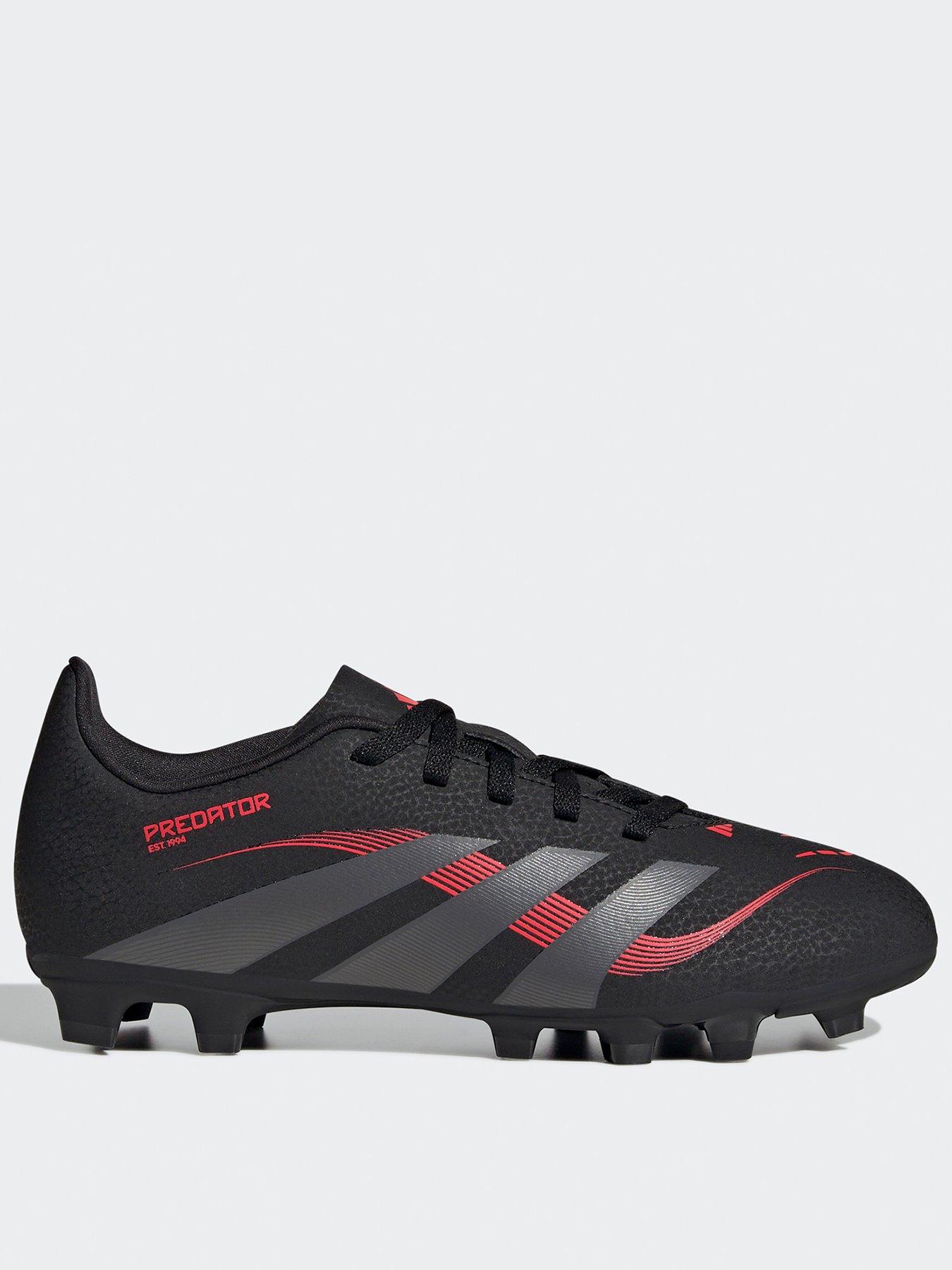 adidas Junior Predator Club Firm Ground Football Boot, Black, Size 10