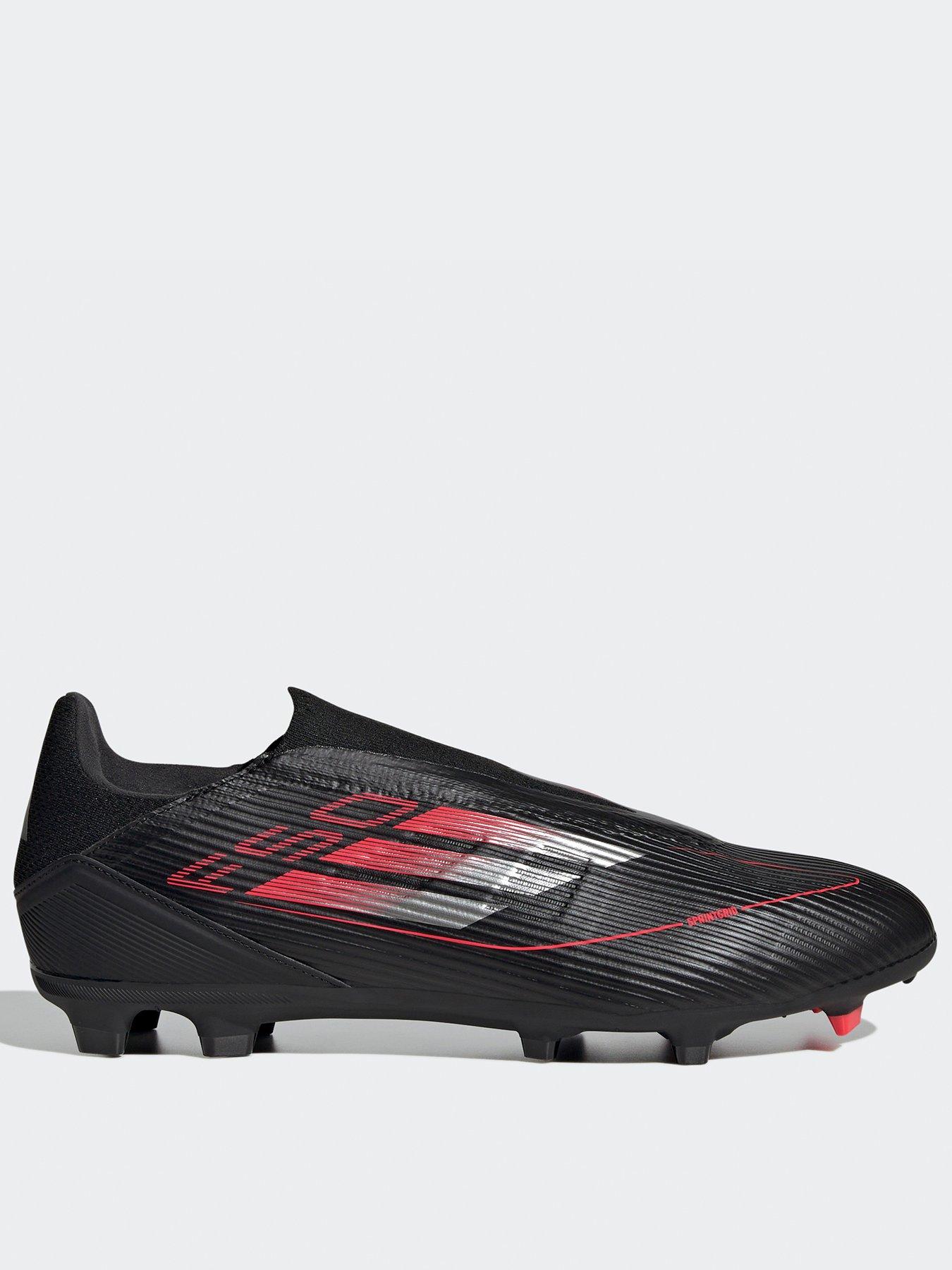 adidas Mens F50 League Laceless Firm Ground Football Boot -black, Black, Size 10, Men