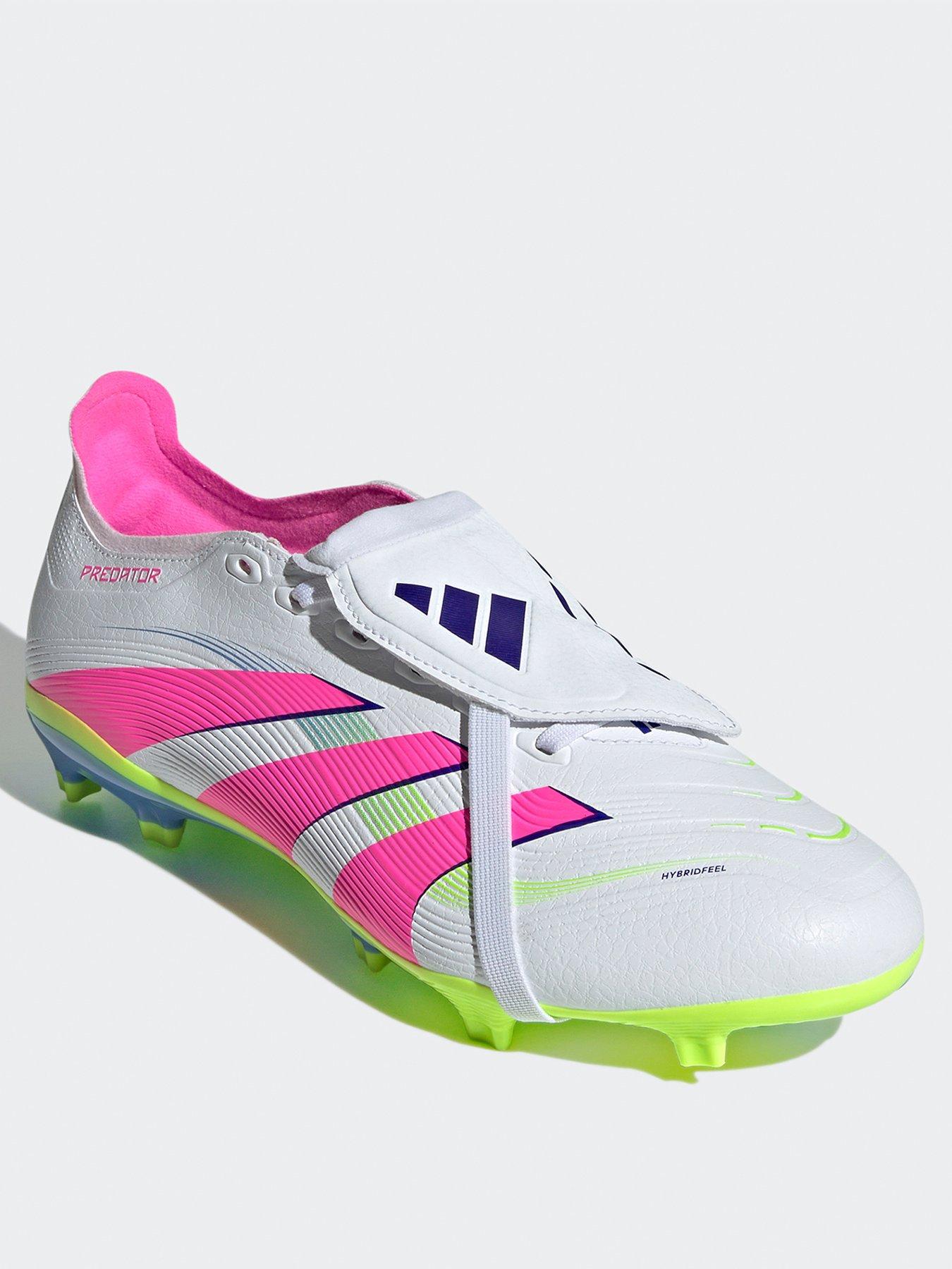 Image 2 of 6 of adidas Mens Predator League Fold-Over Tongue Firm Ground Football Boot - White