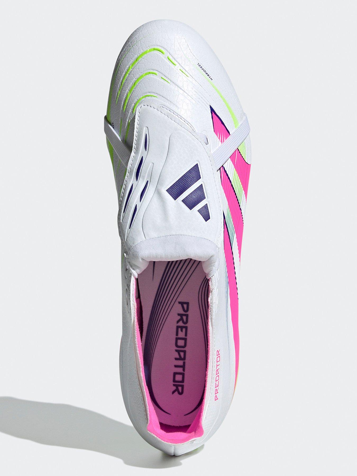 Image 4 of 6 of adidas Mens Predator League Fold-Over Tongue Firm Ground Football Boot - White