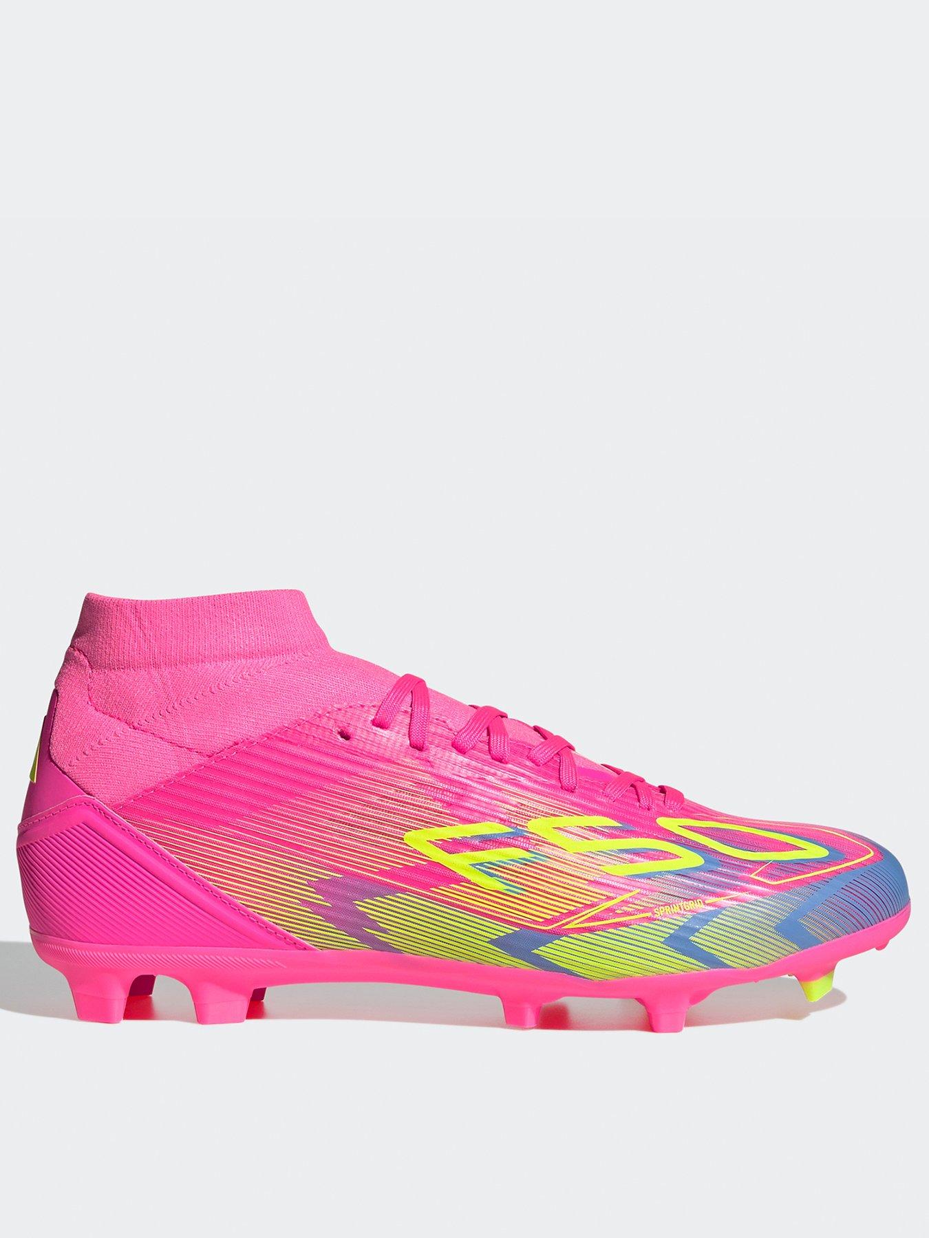 adidas Womens F50 League Mid Firm Ground Football Boot - Yellow