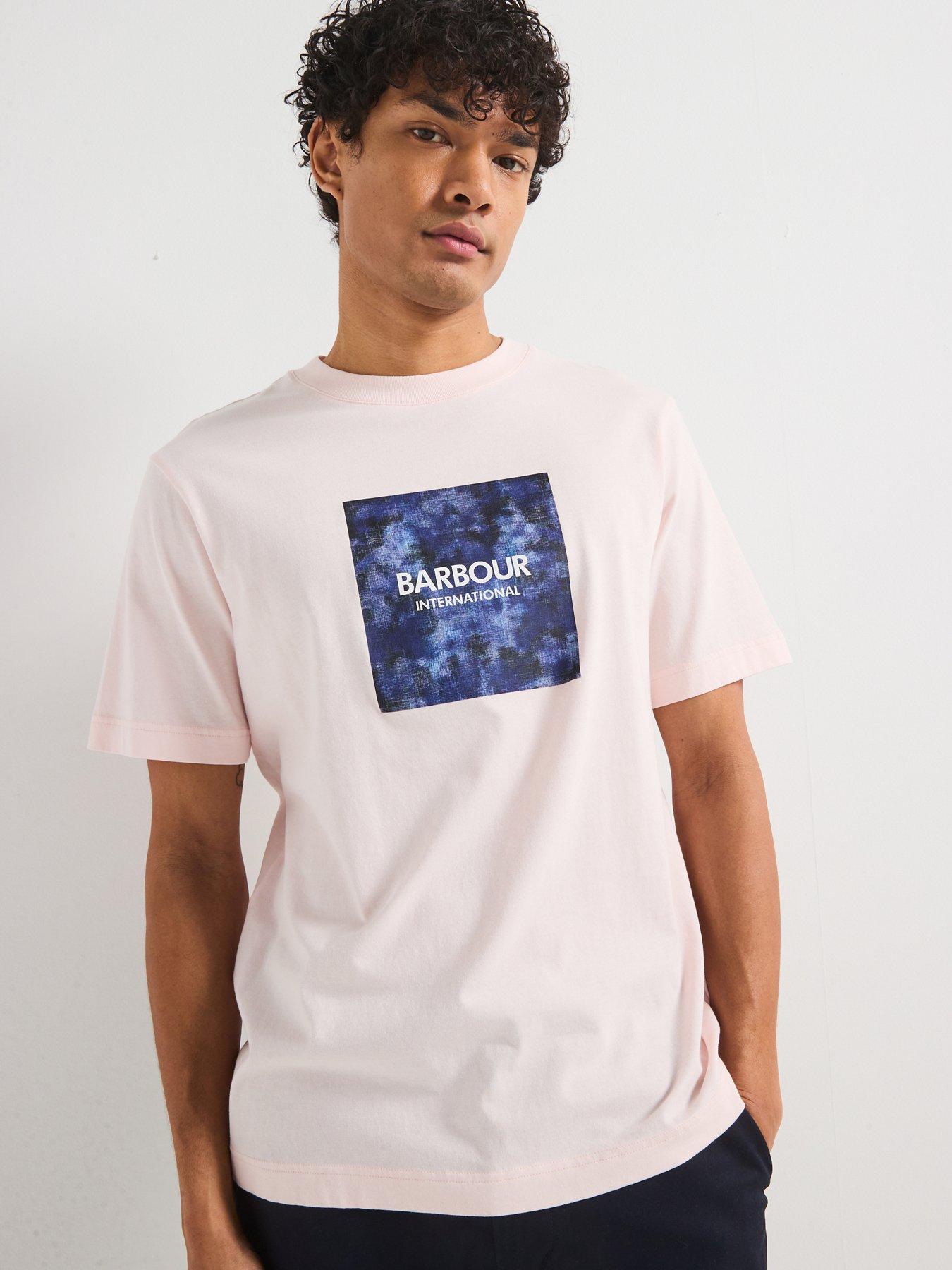 undefined Camo Ikat Block T-shirt- Pink