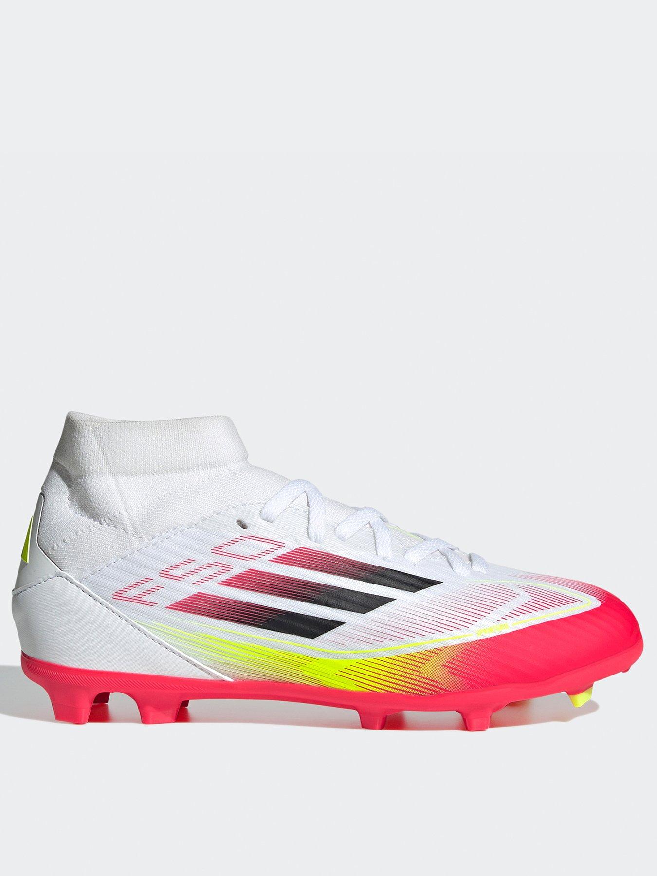 undefined Junior F50 League Midi Firm Ground Football Boot - White