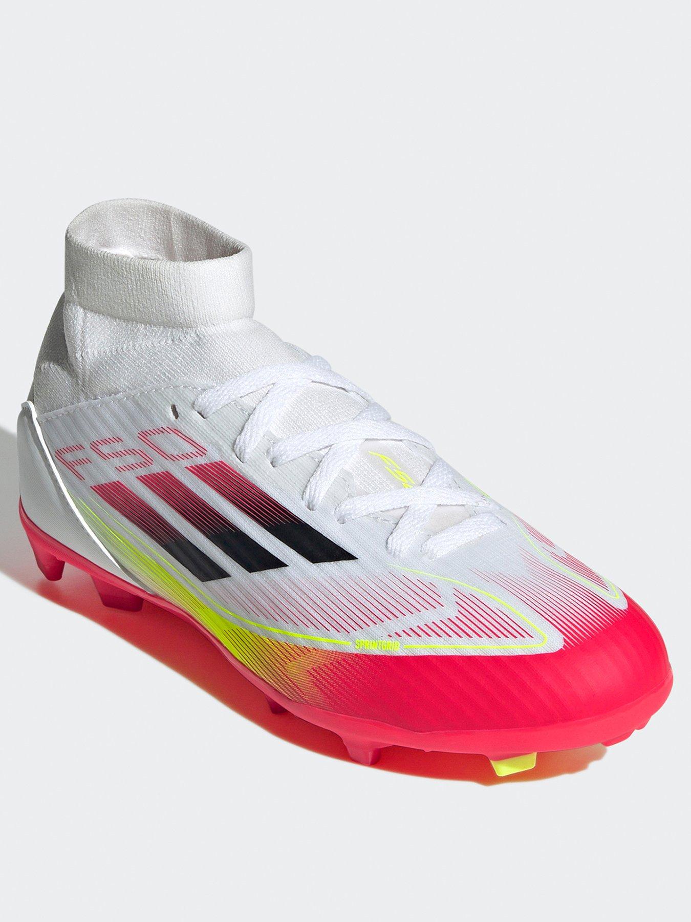 Image 2 of 6 of adidas Junior F50 League Midi Firm Ground Football Boot - White