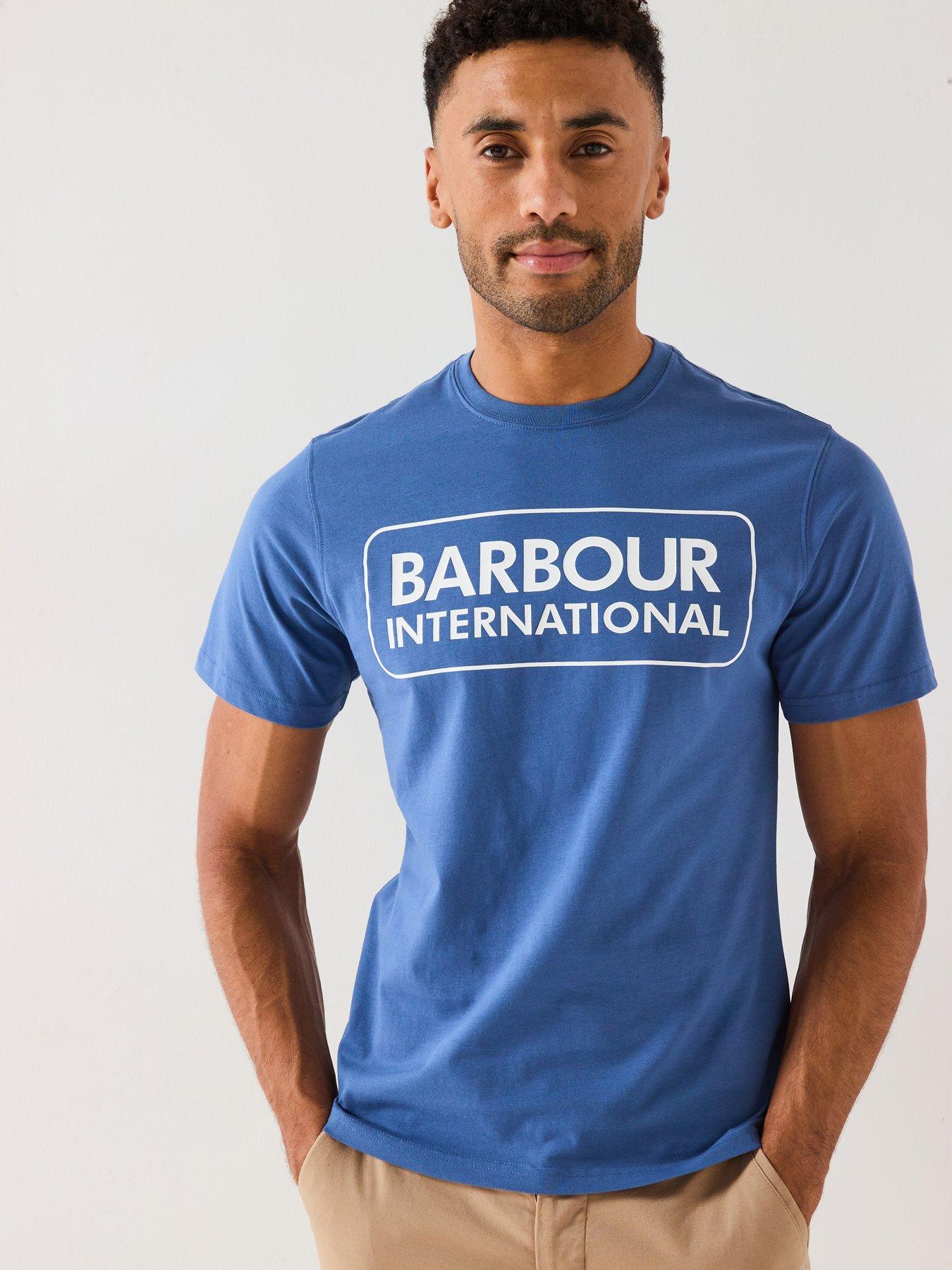 undefined Essential Large Logo Short Sleeve T-Shirt- Blue