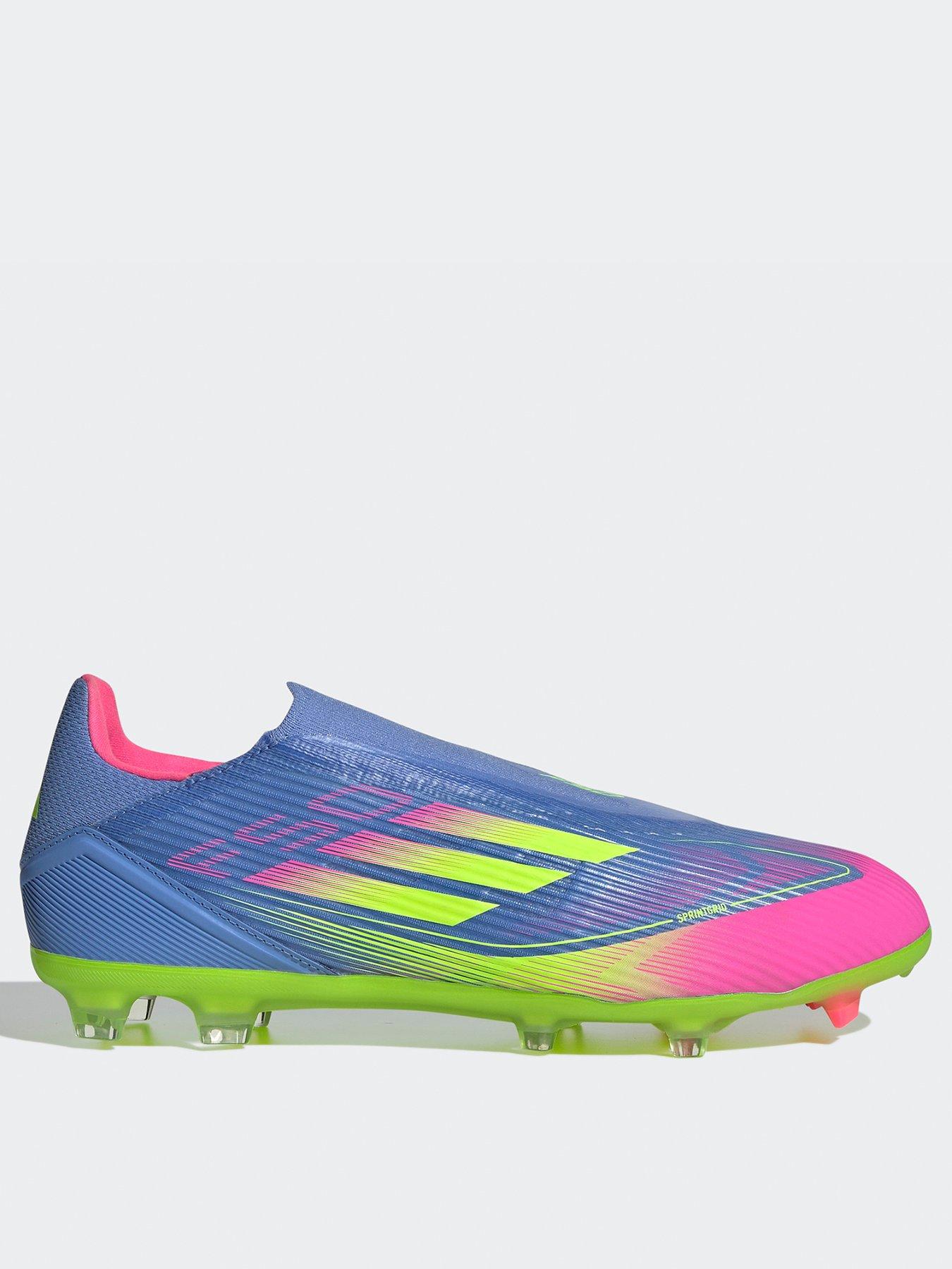 adidas Mens F50 League Laceless Firm Ground Football Boot Blue