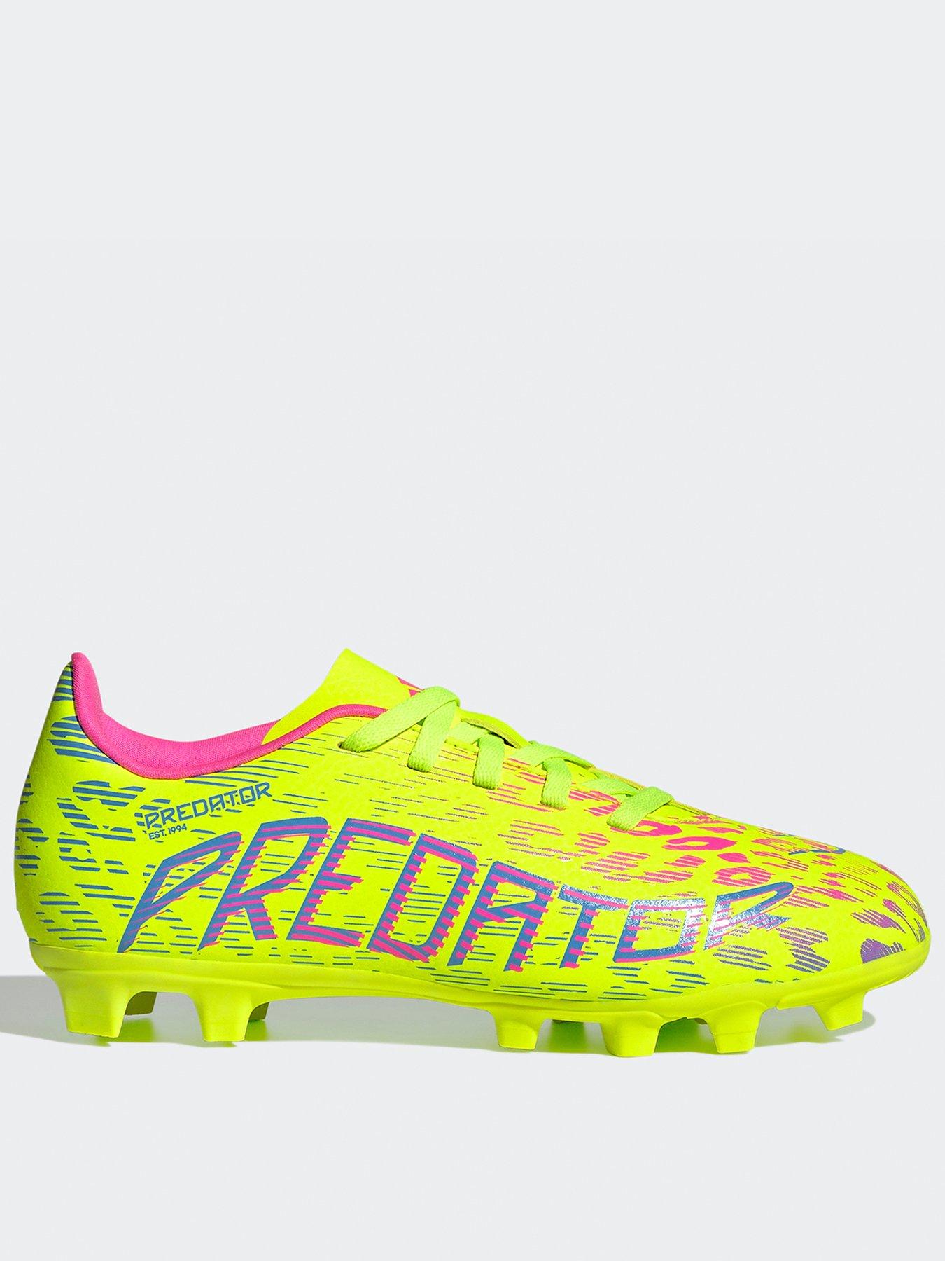 undefined Junior Predator Club Firm Ground Football Boot - Yellow