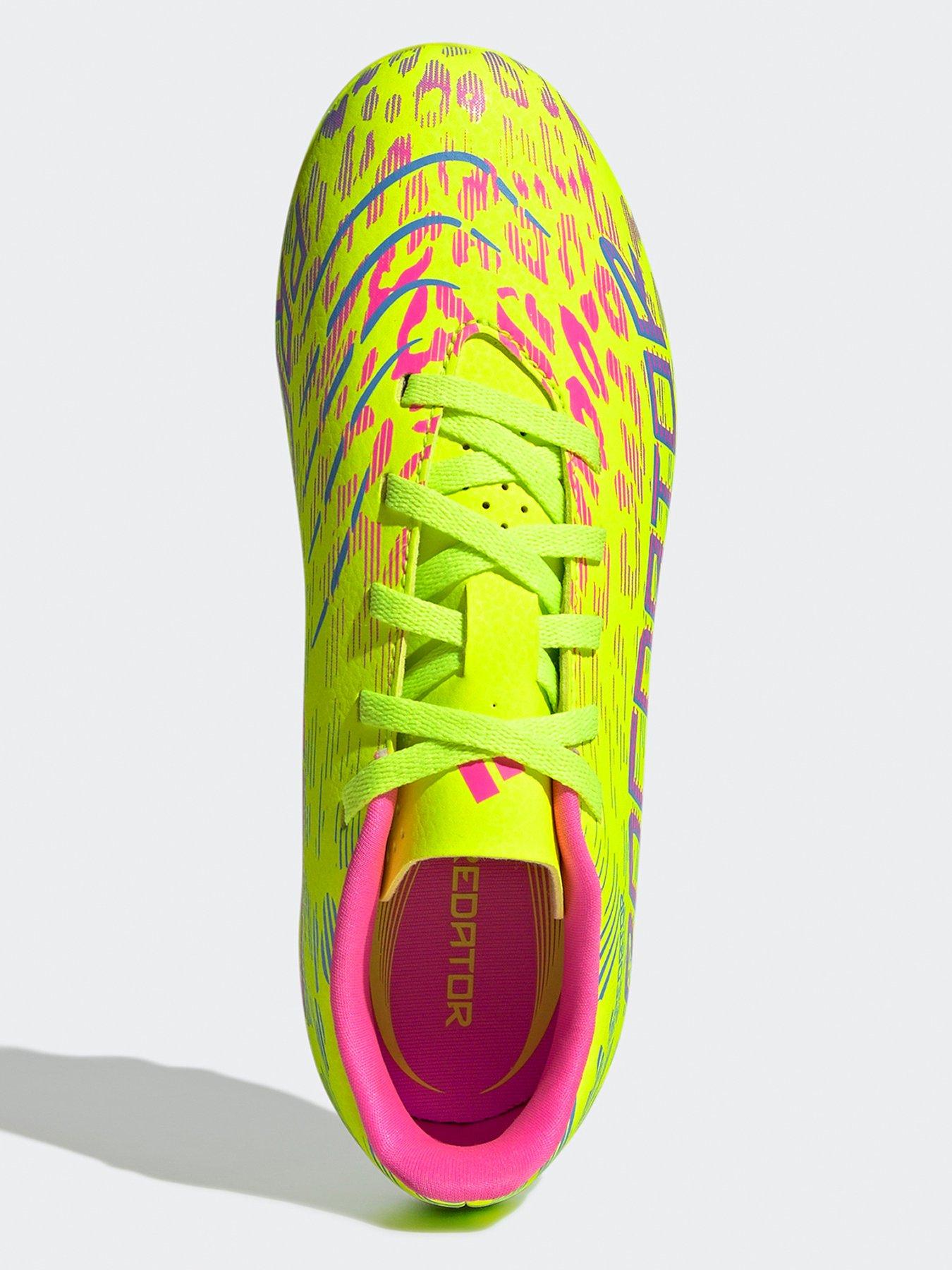 Image 4 of 6 of adidas Junior Predator Club Firm Ground Football Boot - Yellow