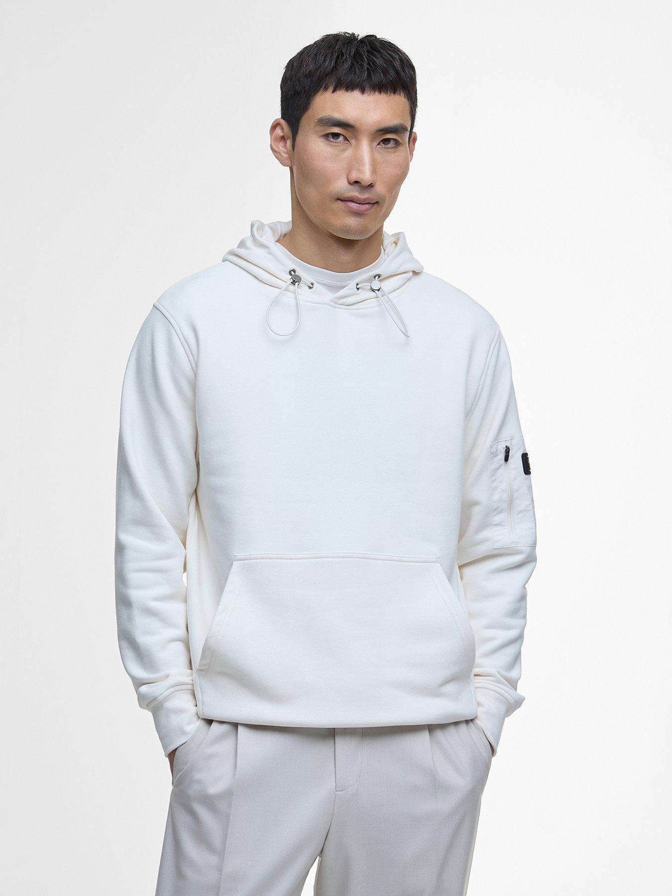 undefined Ewan Pullover Hoodie- White