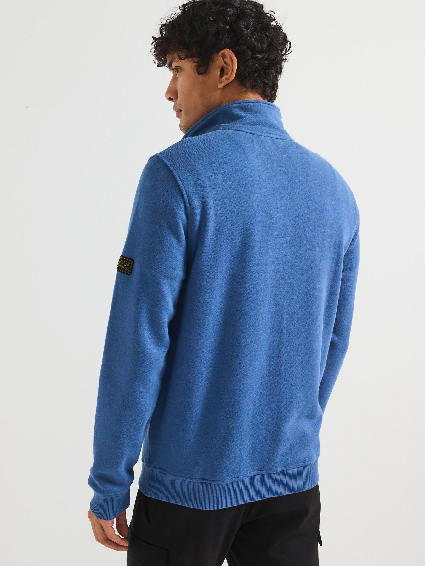 Image 2 of 6 of Barbour International Outline Funnel Neck Sweat Top - Blue