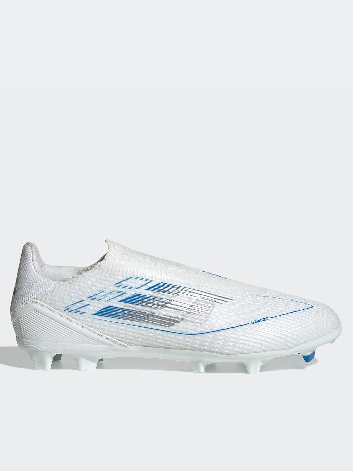 undefined Mens F50 League Laceless Firm Ground Football Boot - White