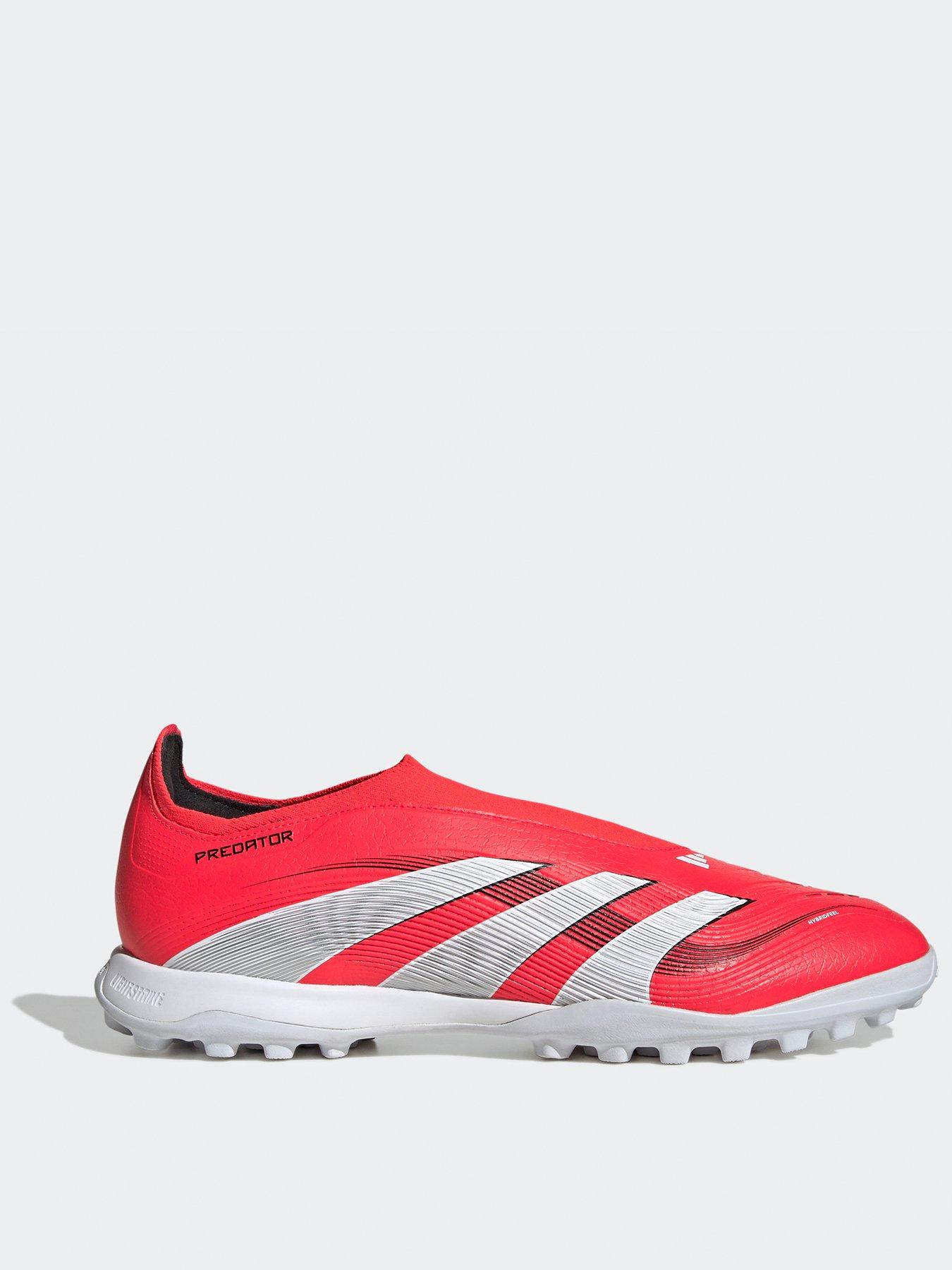 undefined Mens Predator League Laceless Astro Turf Football Boot - Red
