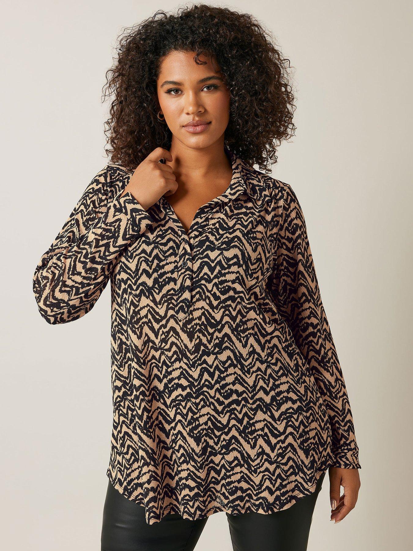 undefined Half Placket Shirt - Natural