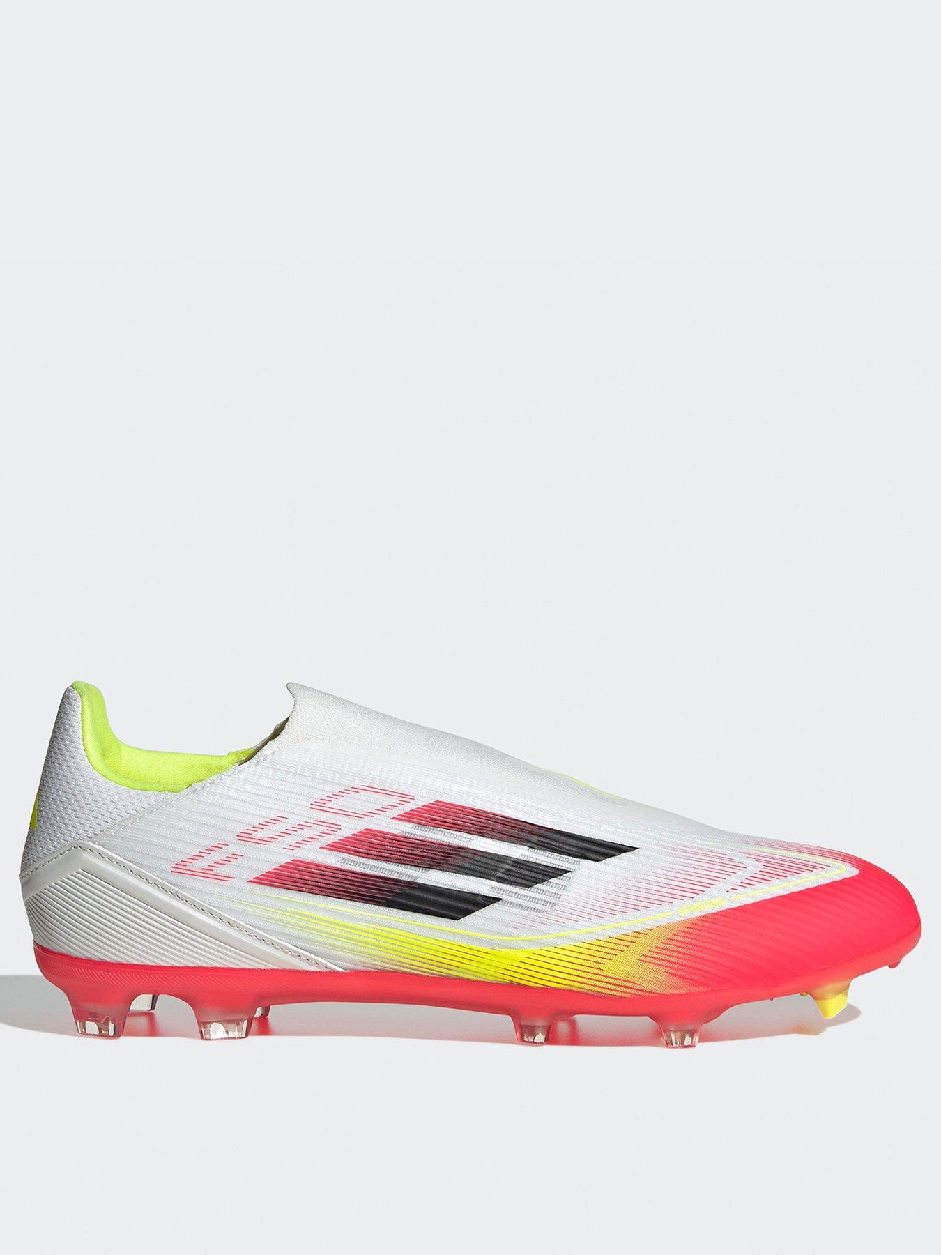 undefined Mens F50 League Laceless Firm Ground Football Boot - White