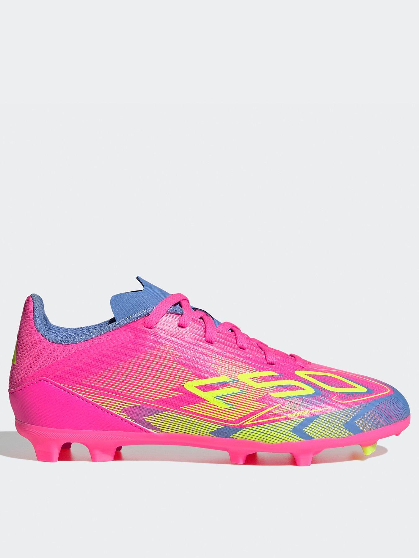 Image 1 of 6 of adidas Junior F50 League Firm Ground Football Boot - Yellow