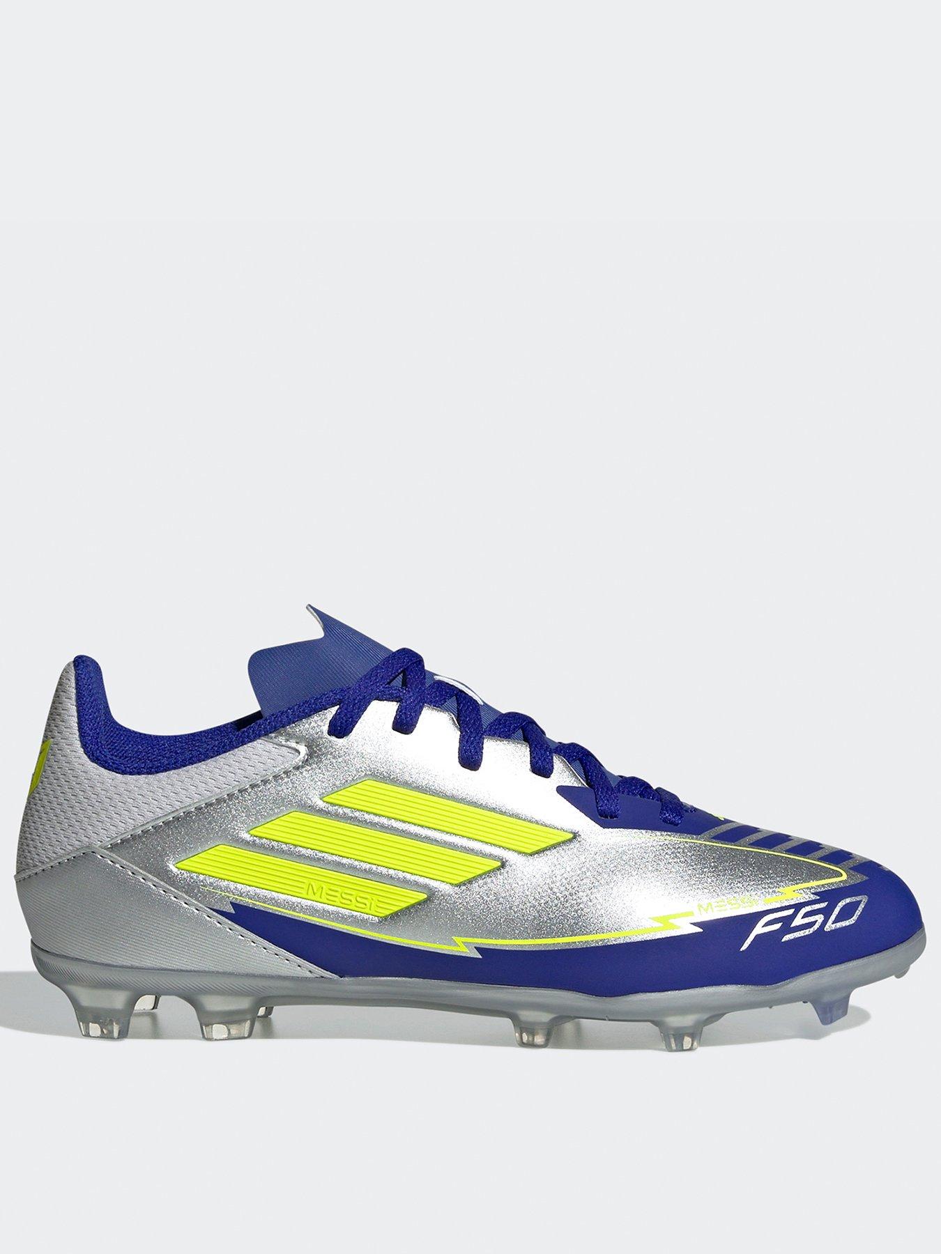 undefined Junior F50 League Messi Firm Ground Football Boots- Silver