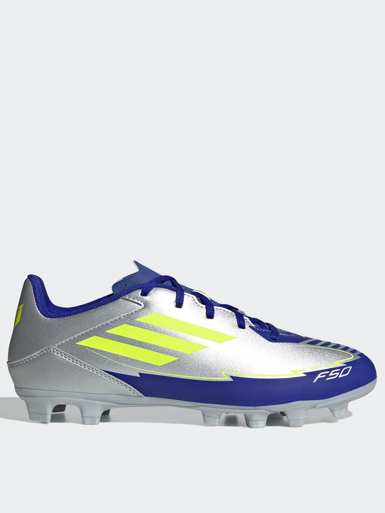 adidas Mens F50 Club Messi Firm Ground Football Boots, Silver, Size 11, Men