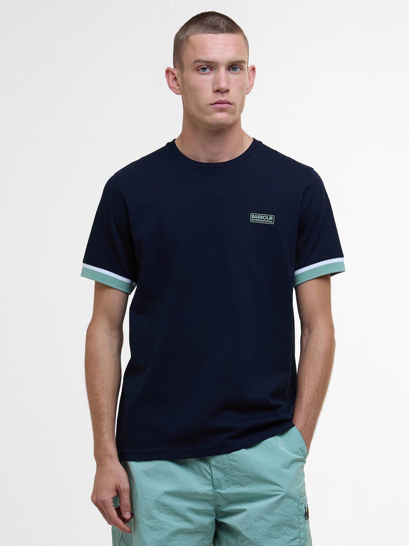 undefined Deep Cuff Evan Tipped T-Shirt - Navy