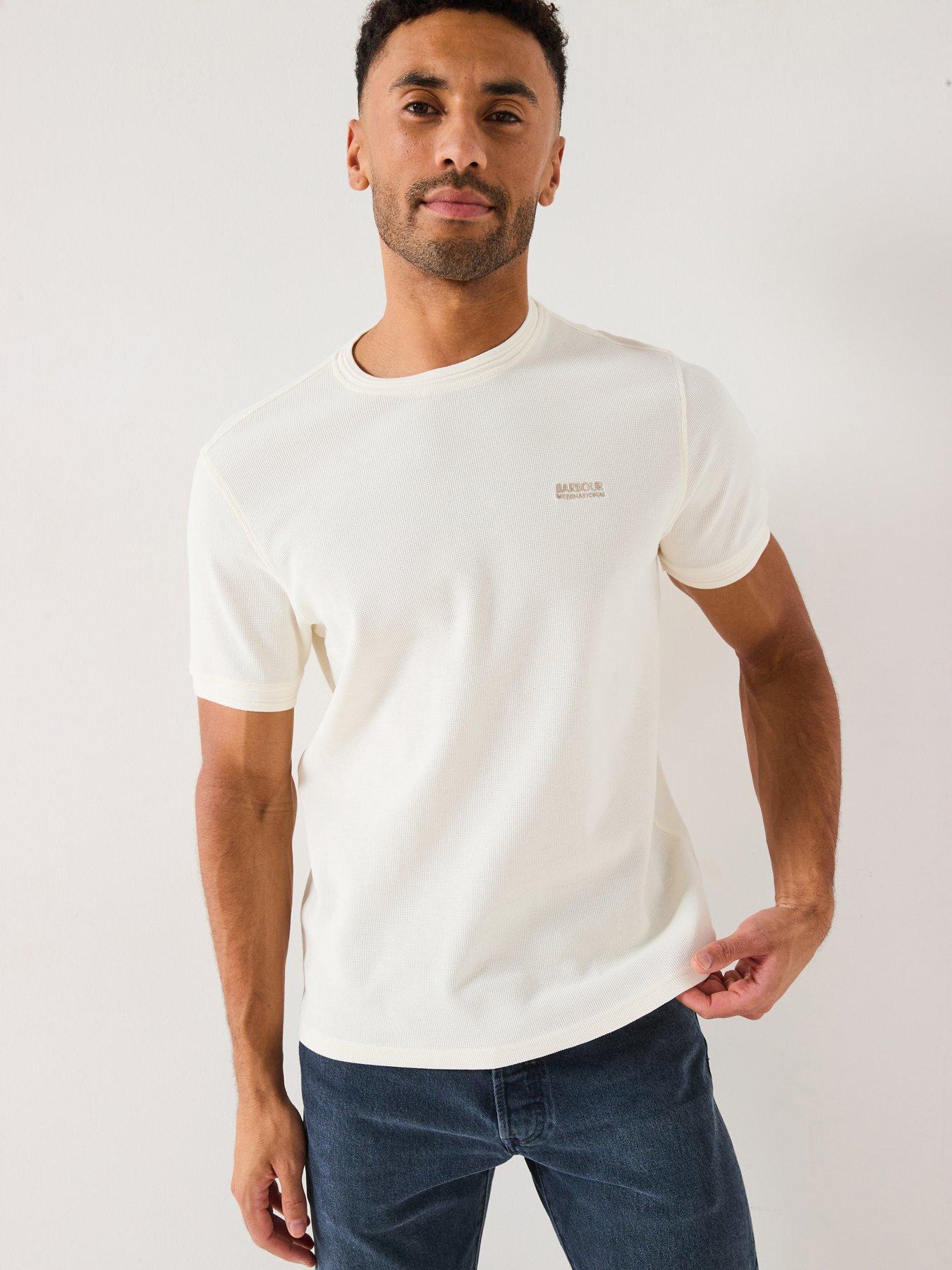 undefined Charlie Textured T-Shirt- White