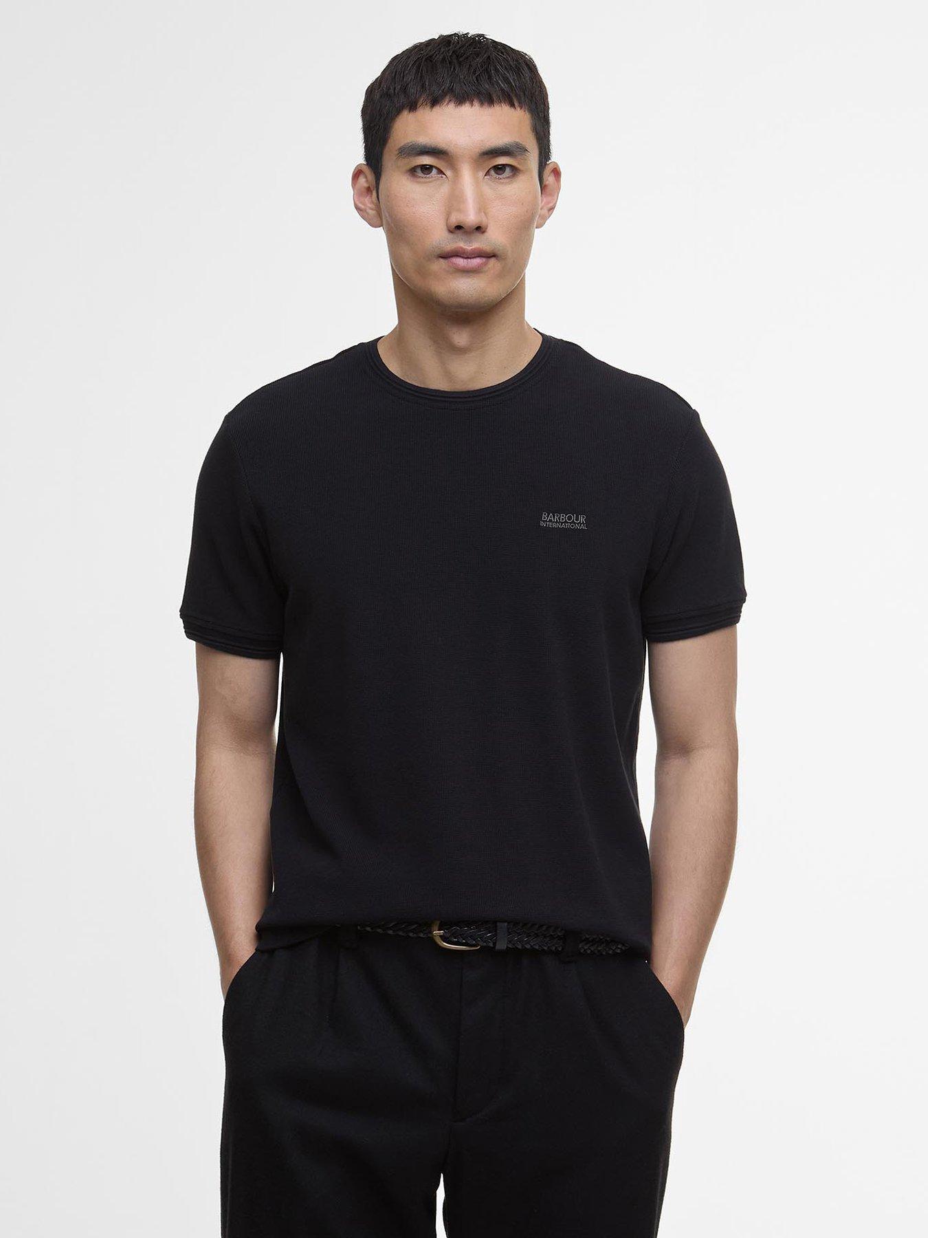 undefined Crew Neck Short Sleeve T-Shirt - Black
