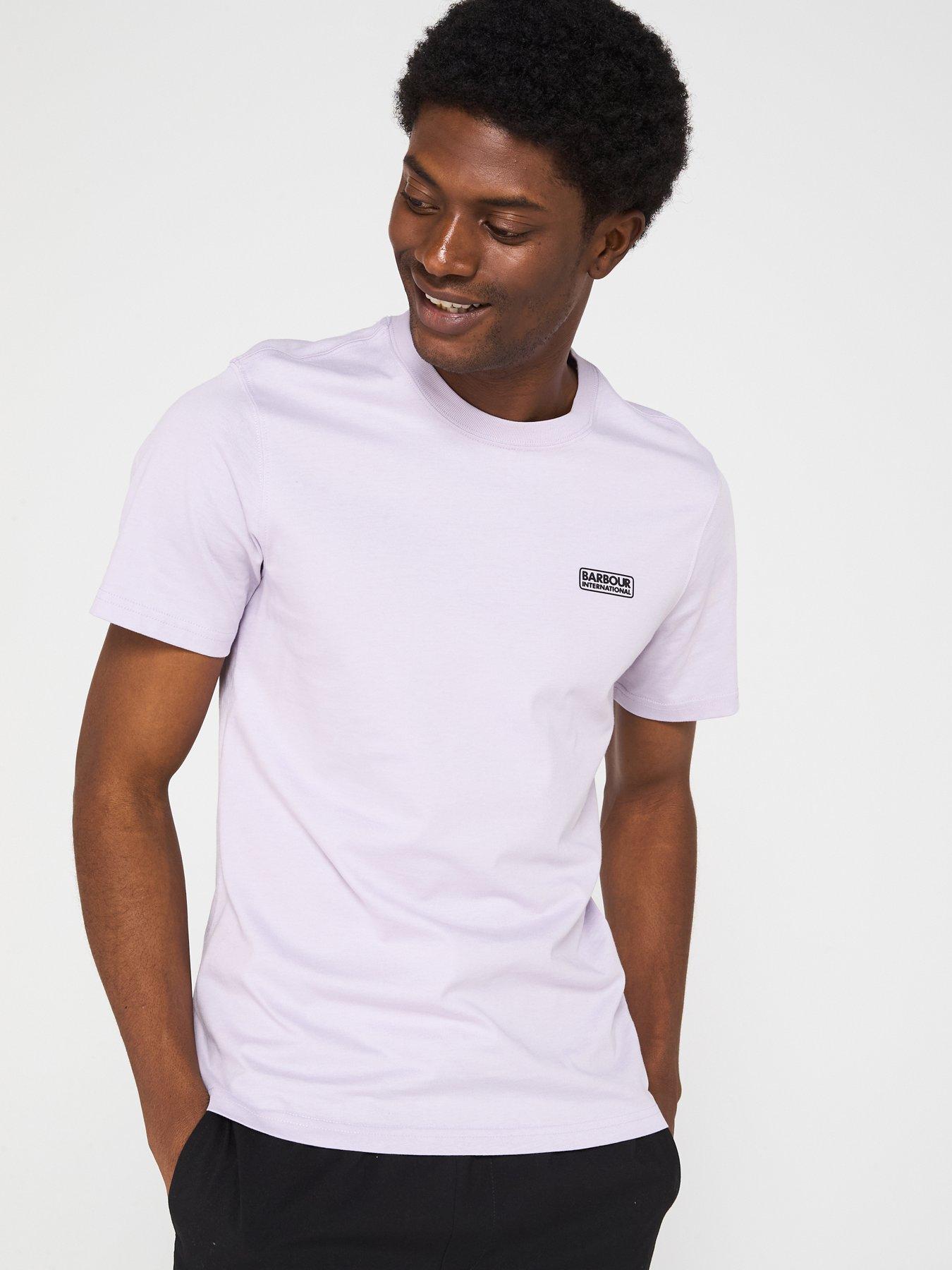undefined Small Logo Short Sleeve T-shirt- Light Purple