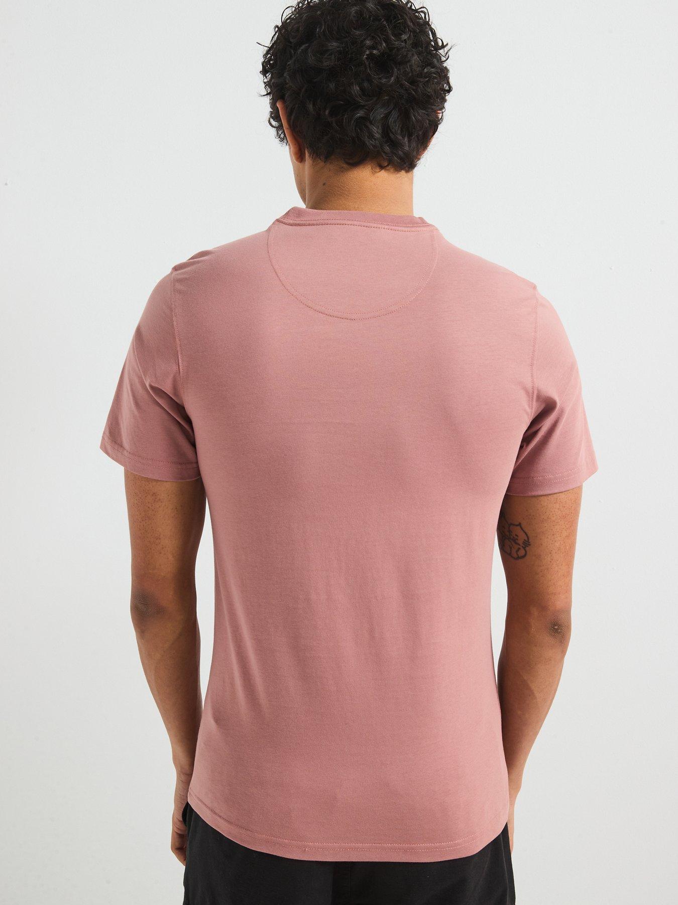 Image 2 of 6 of Barbour International Small Logo Short Sleeve T-Shirt- Pink