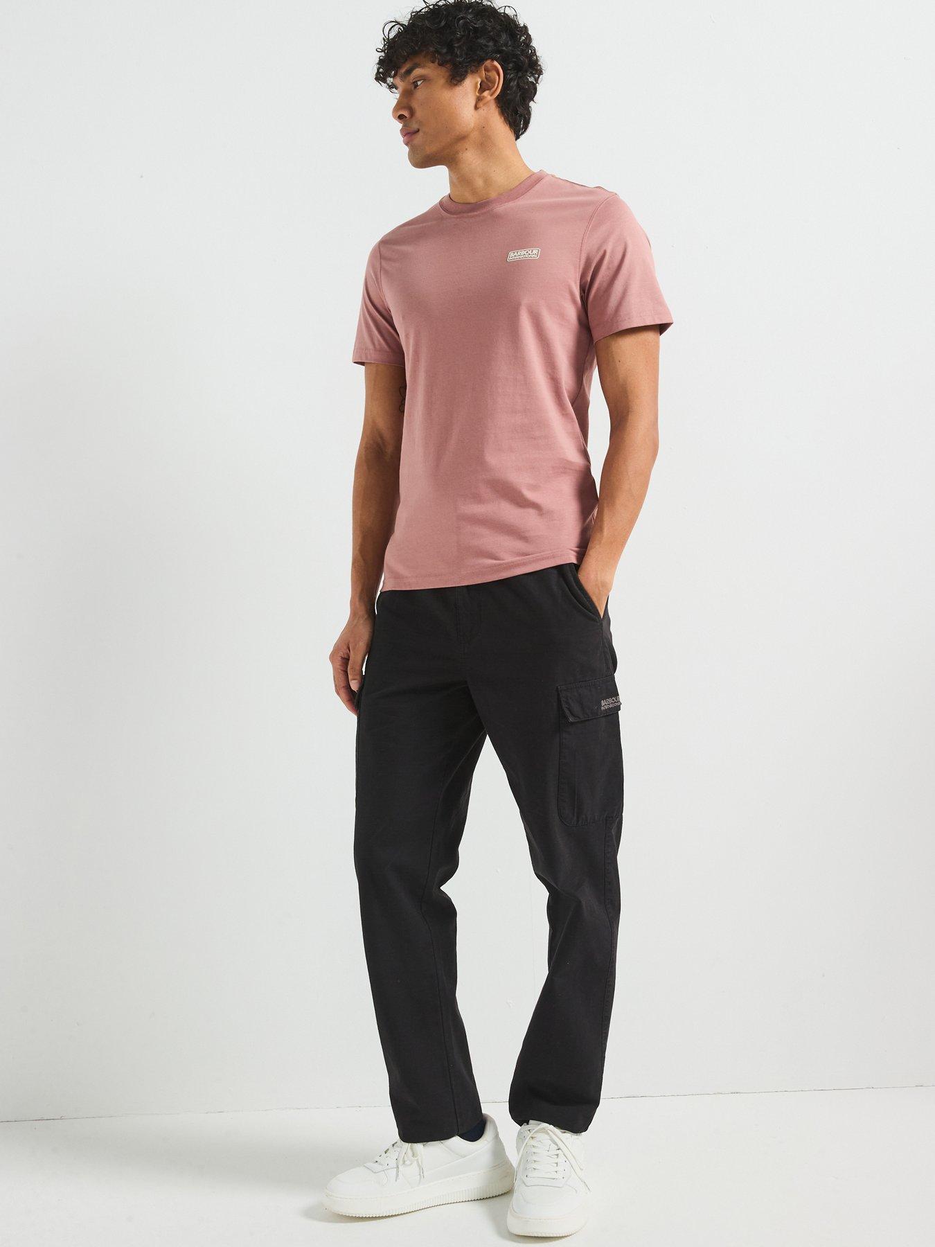 Image 4 of 6 of Barbour International Small Logo Short Sleeve T-Shirt- Pink