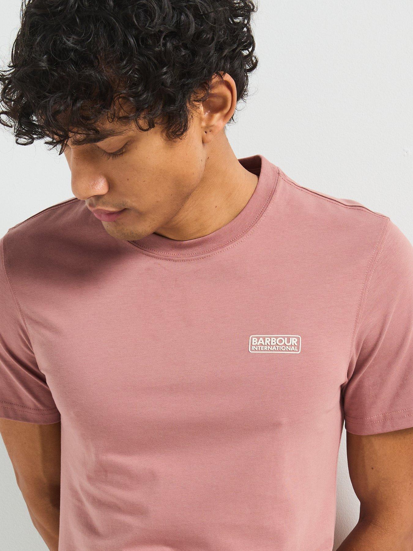 Image 5 of 6 of Barbour International Small Logo Short Sleeve T-Shirt- Pink