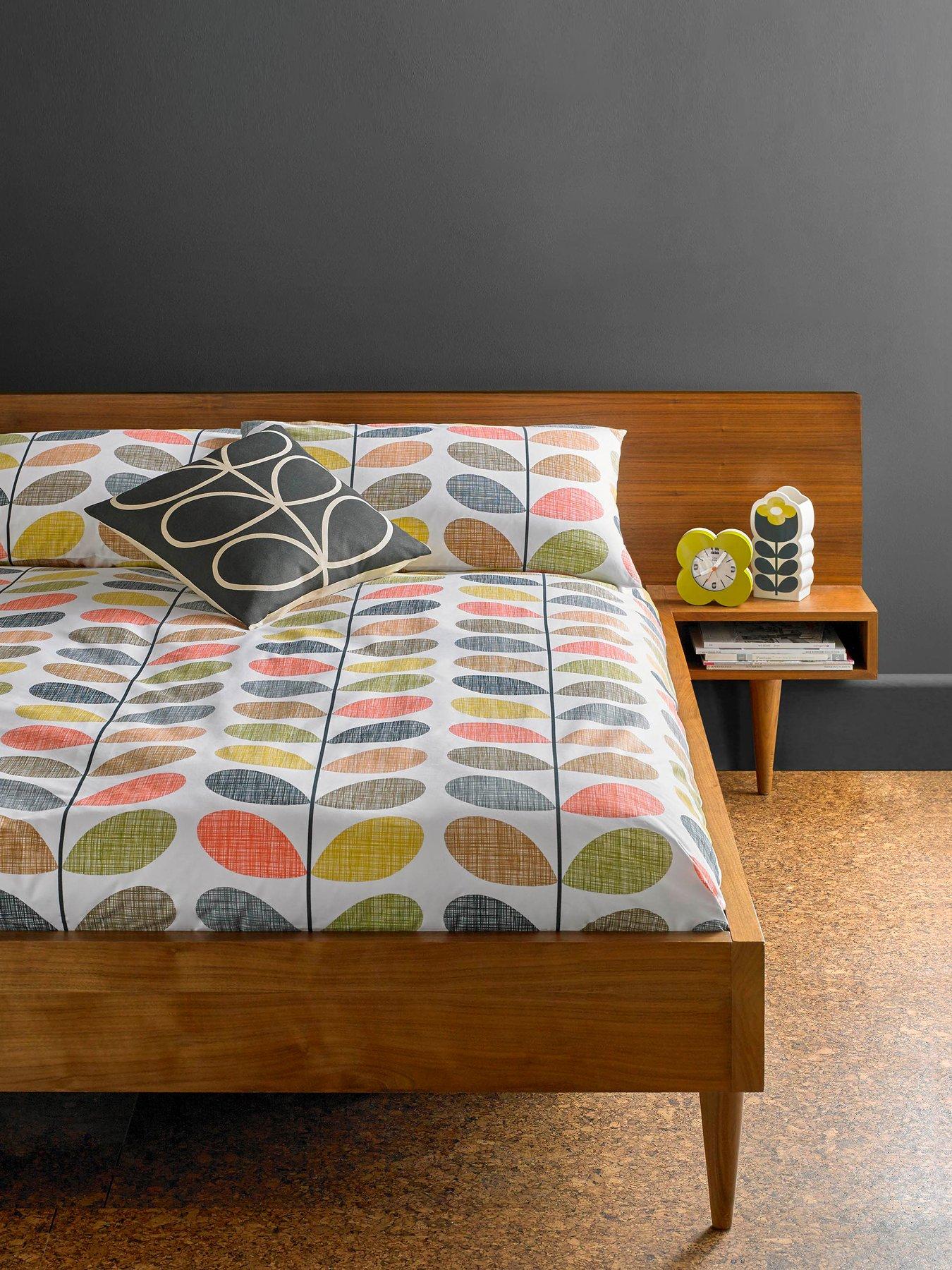 Product photograph of Orla Kiely Scribble Stem 100 Cotton Duvet Cover Set from very.co.uk