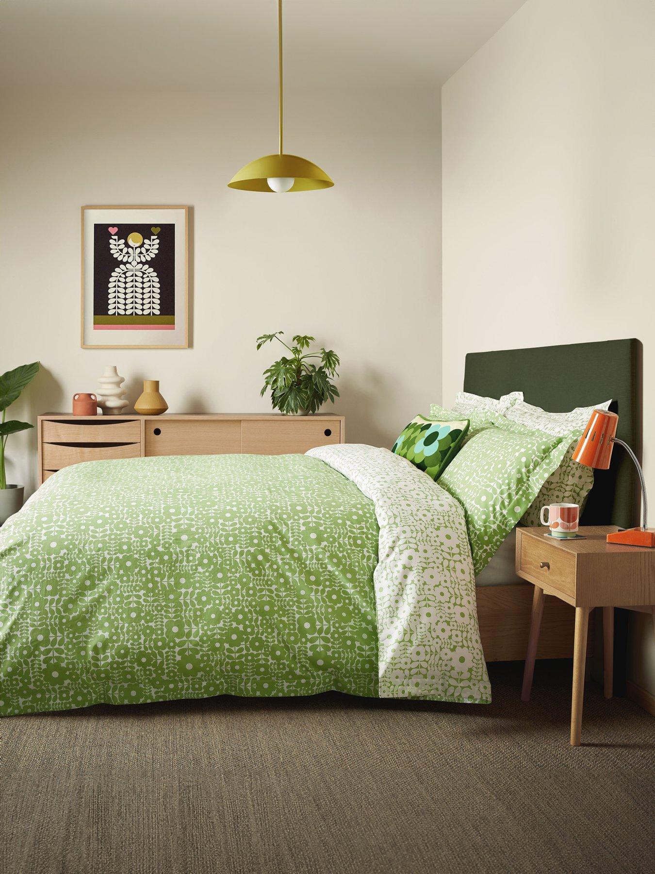 Home & Garden Double 4ft 6in Orla Kiely Green Very