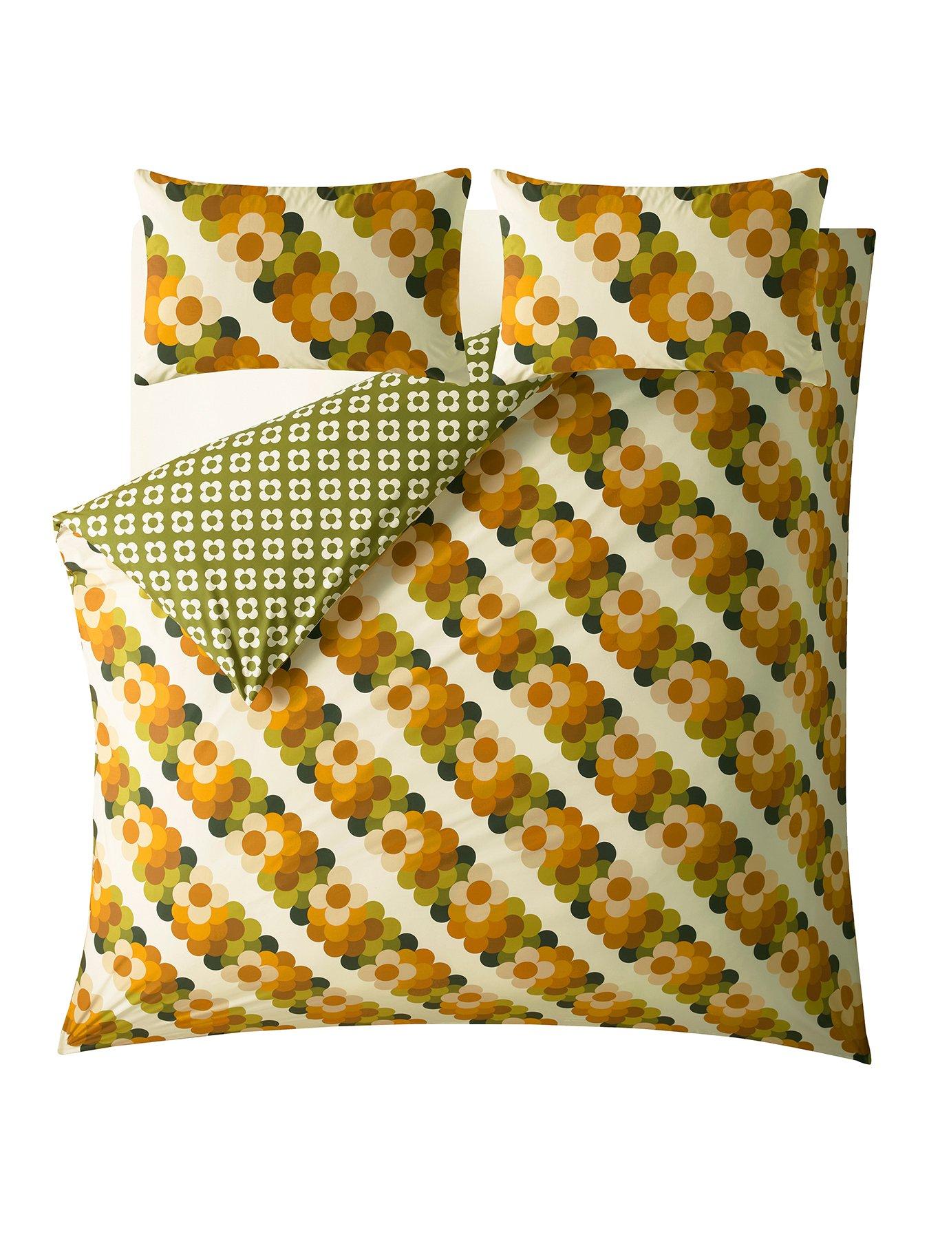 Image 2 of 6 of Orla Kiely Retro Flower Stripe Duvet Set- Double