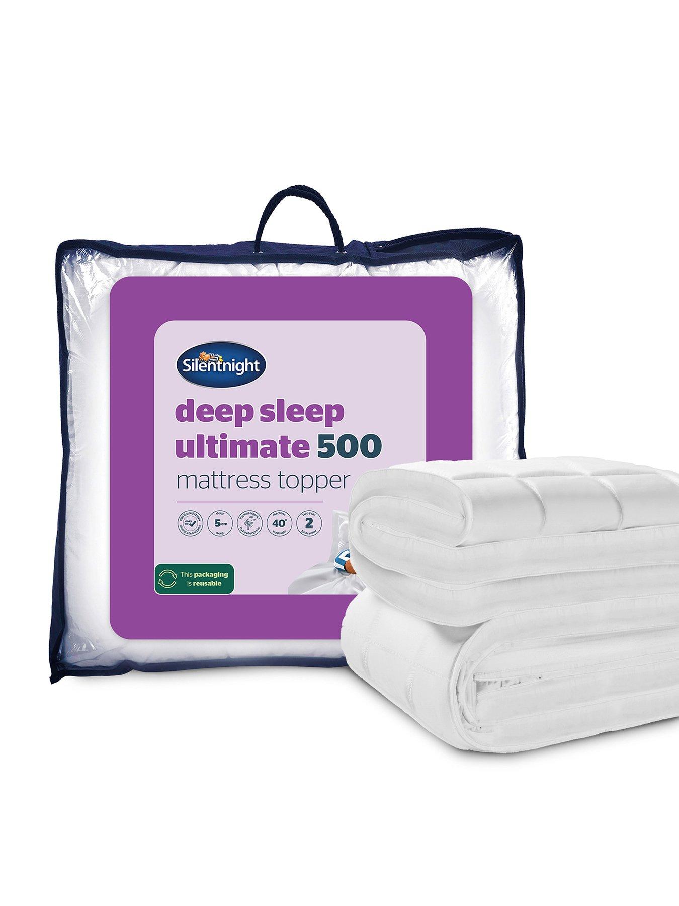 Product photograph of Silentnight Ultimate Deep Sleep 500 5cm Mattress Topper from very.co.uk