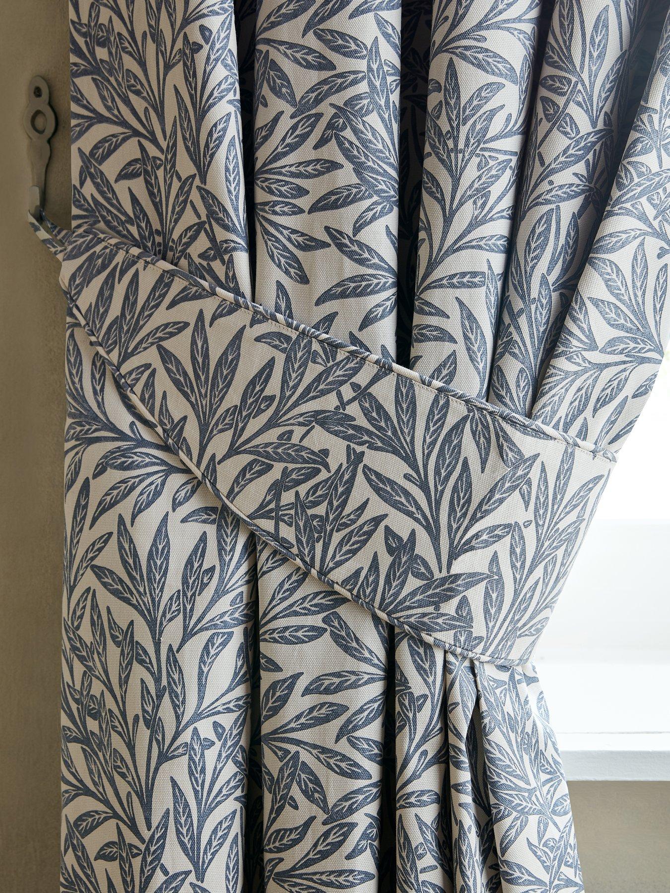 Image 4 of 5 of William Morris at Home Original Willow Blackout Lined Header Tape Curtains- 229cm X 183cm (90"x72")
