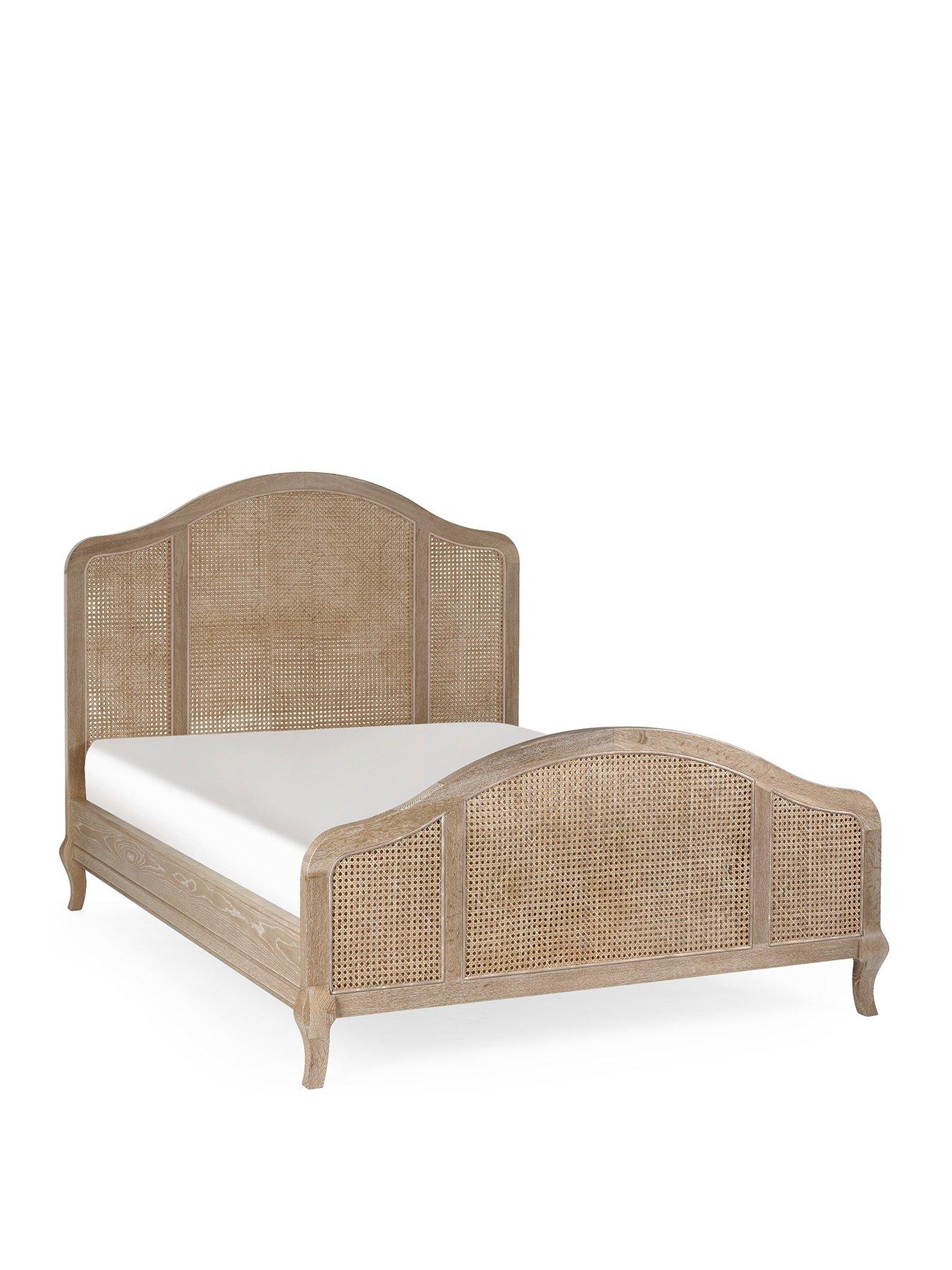 Image 2 of 7 of Julian Bowen Fleur Rattan Solid Oak&nbsp;Bed Frame&nbsp;- Light Oak