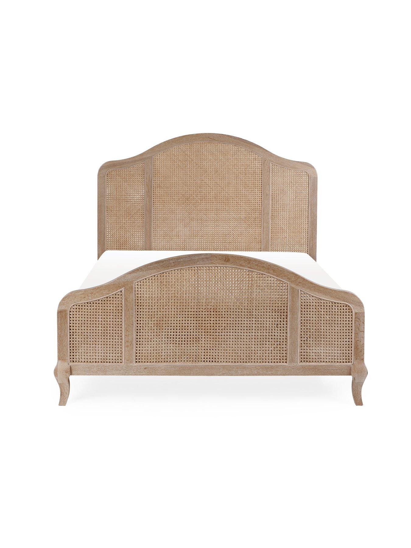 Image 3 of 7 of Julian Bowen Fleur Rattan Solid Oak&nbsp;Bed Frame&nbsp;- Light Oak