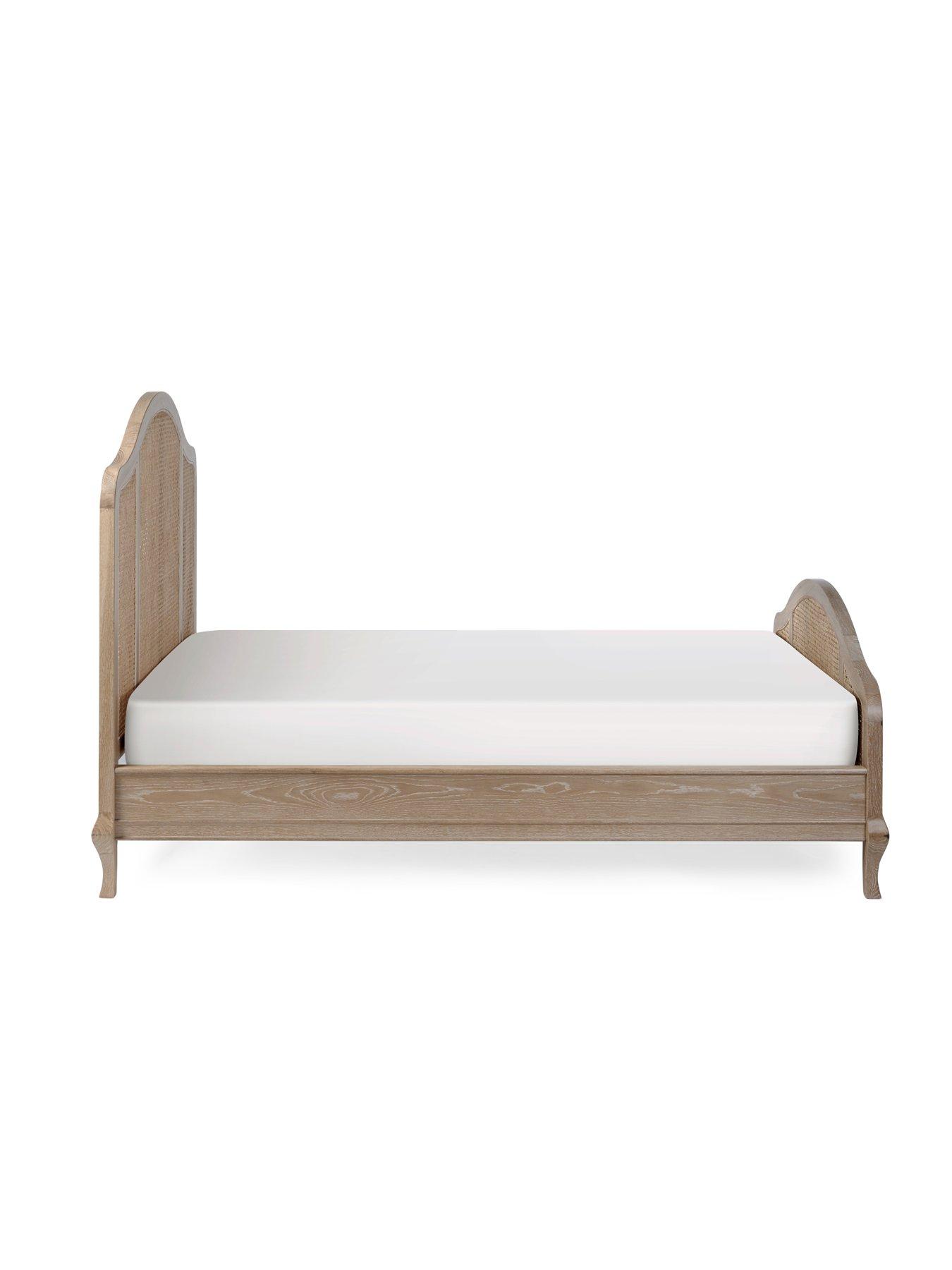 Image 4 of 7 of Julian Bowen Fleur Rattan Solid Oak&nbsp;Bed Frame&nbsp;- Light Oak