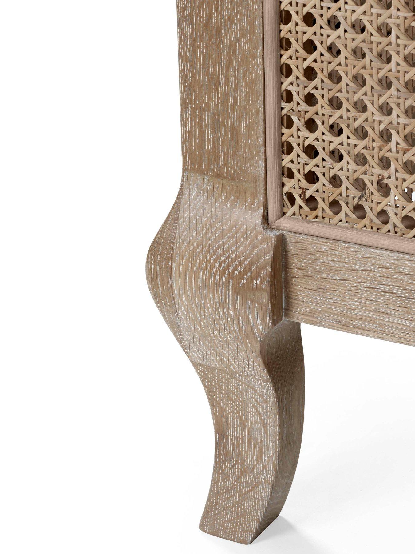 Image 7 of 7 of Julian Bowen Fleur Rattan Solid Oak&nbsp;Bed Frame&nbsp;- Light Oak