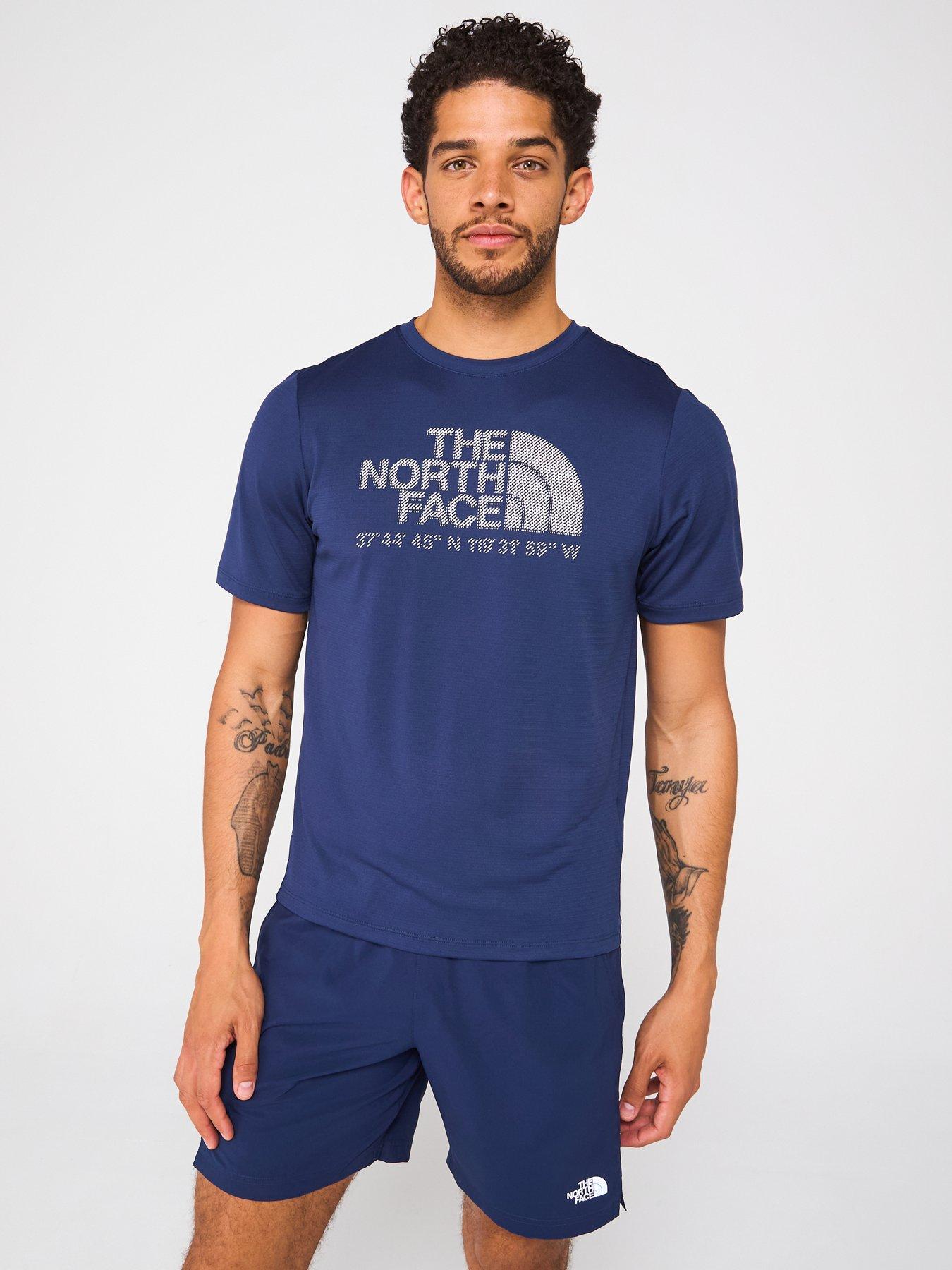 THE NORTH FACE Men's 24/7 Logo Graphic Short Sleeve Tee Navy Very