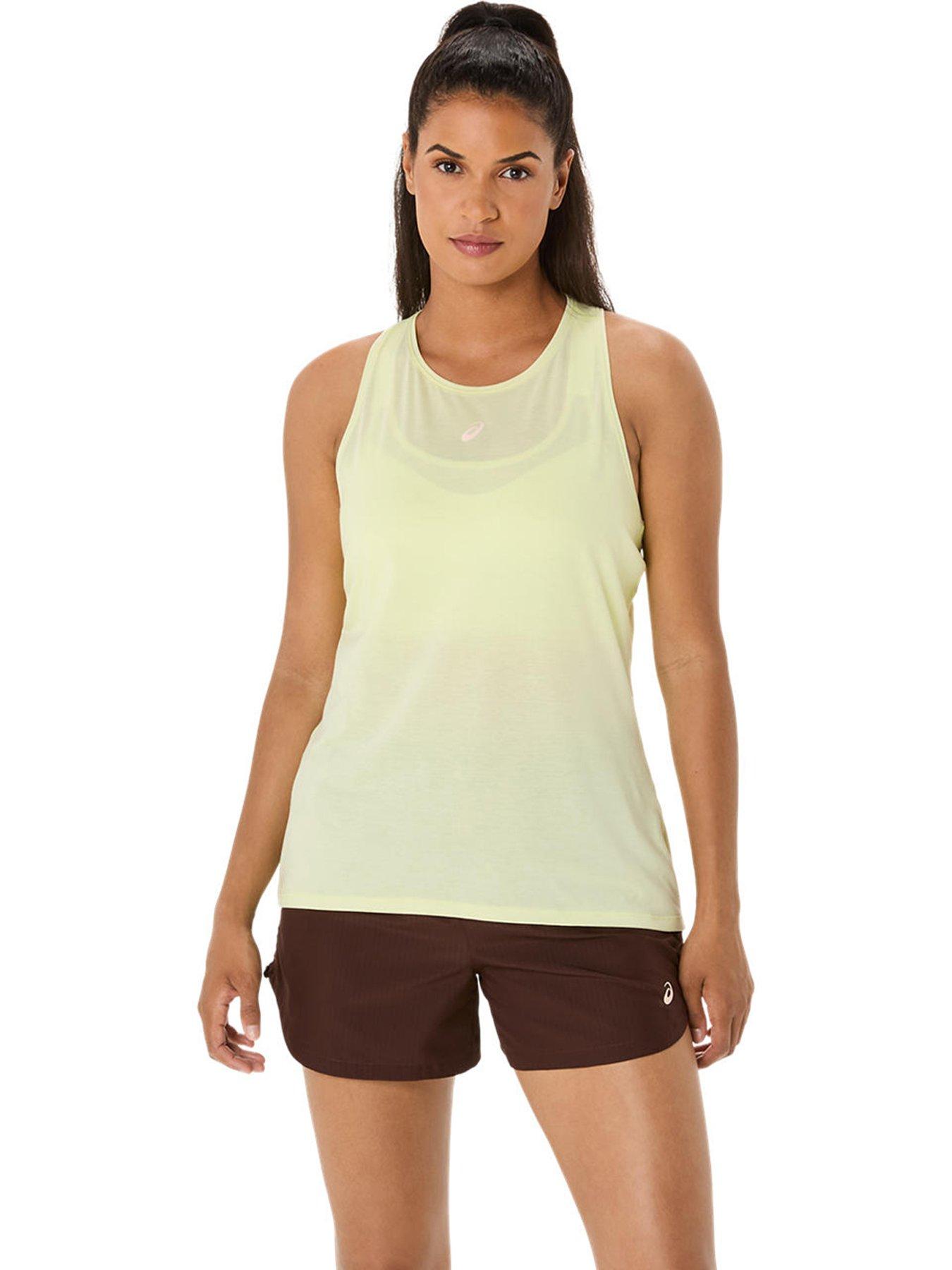 undefined Womens Running Nagino Adjustable Tank - Yellow