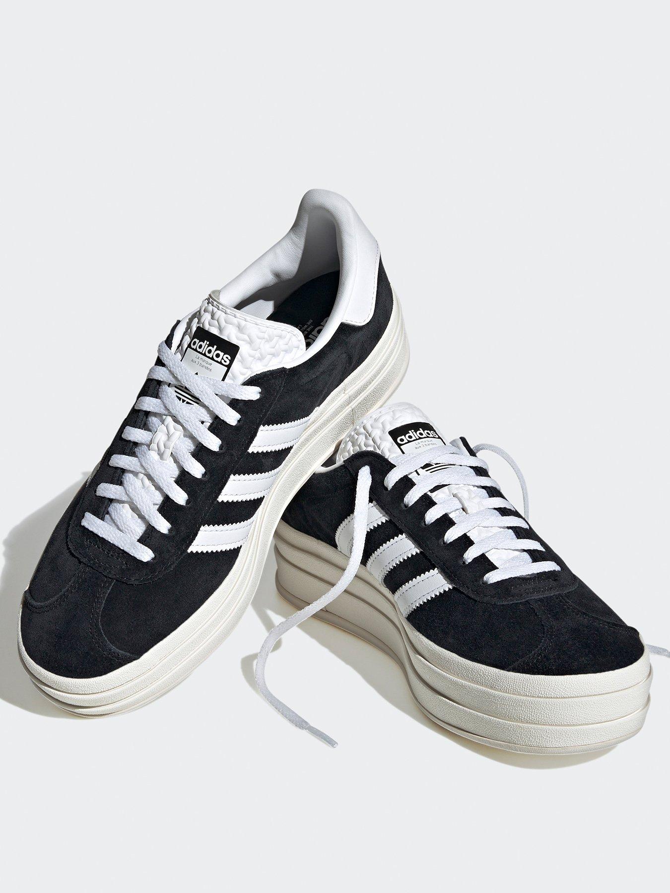 Image 3 of 8 of adidas Originals Womens Gazelle Bold Trainers - Black