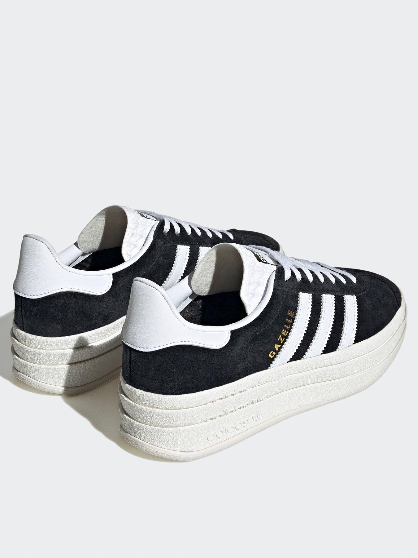 Image 4 of 8 of adidas Originals Womens Gazelle Bold Trainers - Black