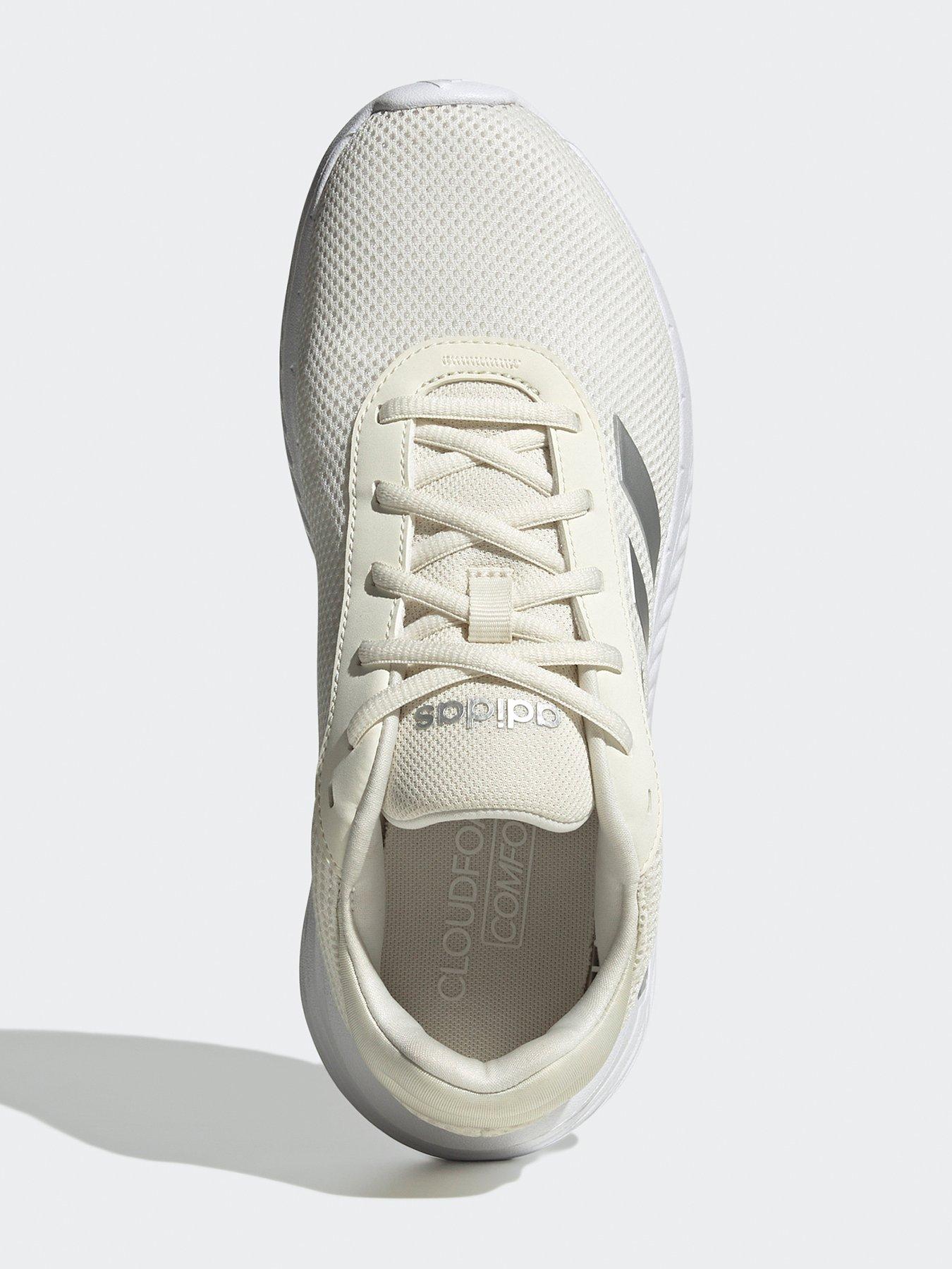 Image 4 of 7 of adidas Sportswear Women's Cloudfoam Comfy Trainers - Off White/Silver Metallic/White